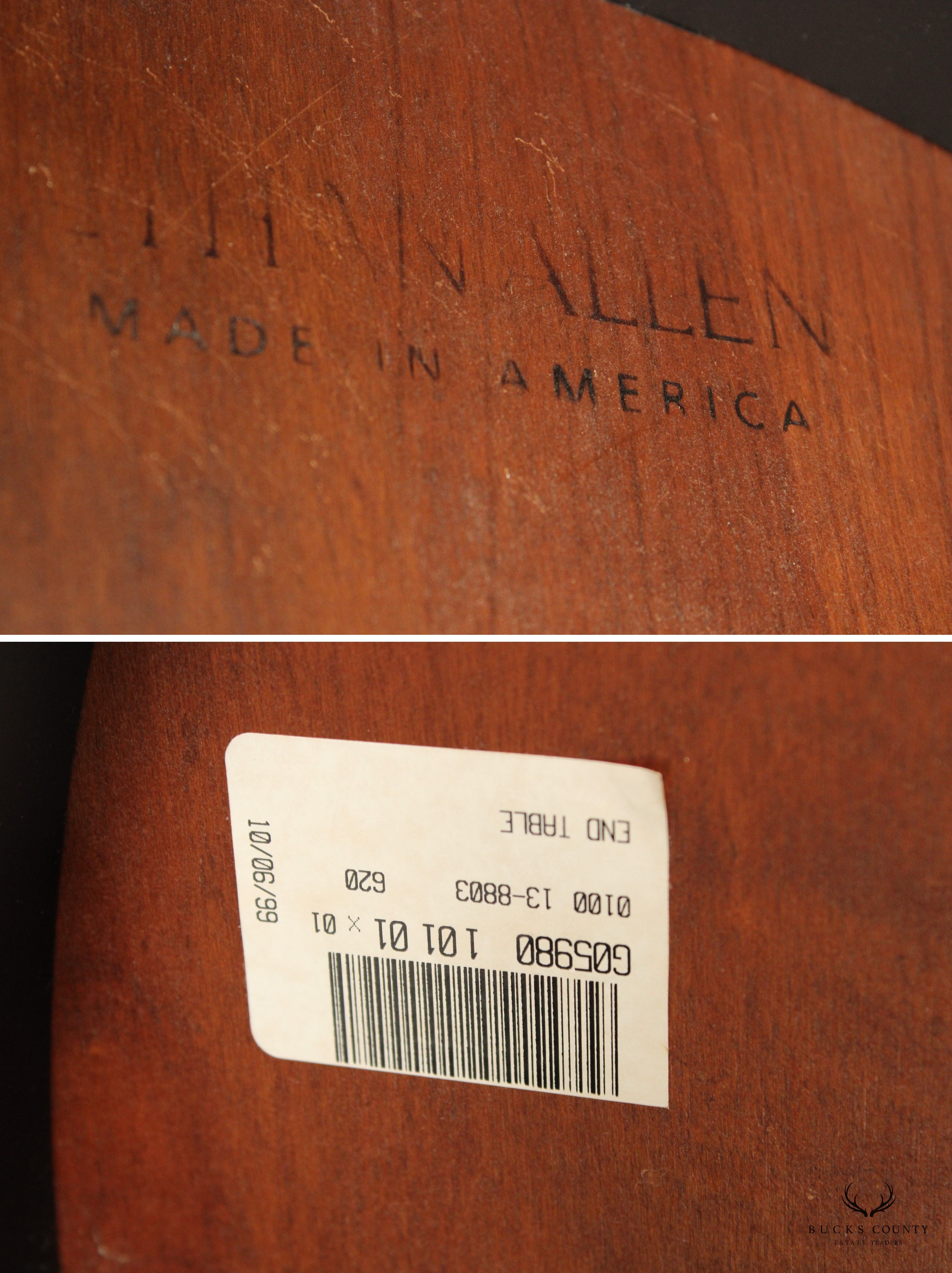 Ethan Allen Transitional Style Cherry Top End Table