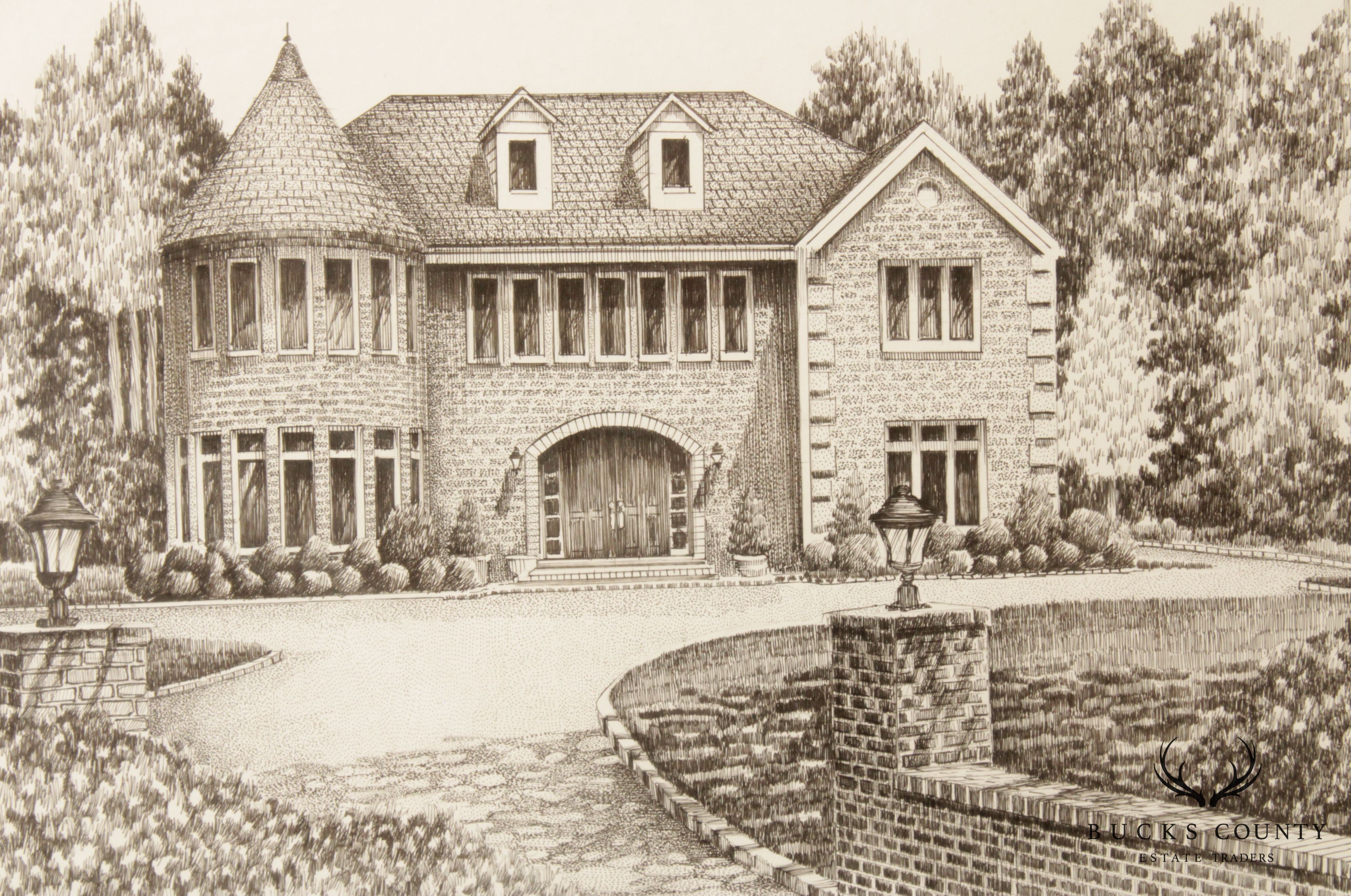 Contemporary Stacy Sideris, Pen and Ink Drawing