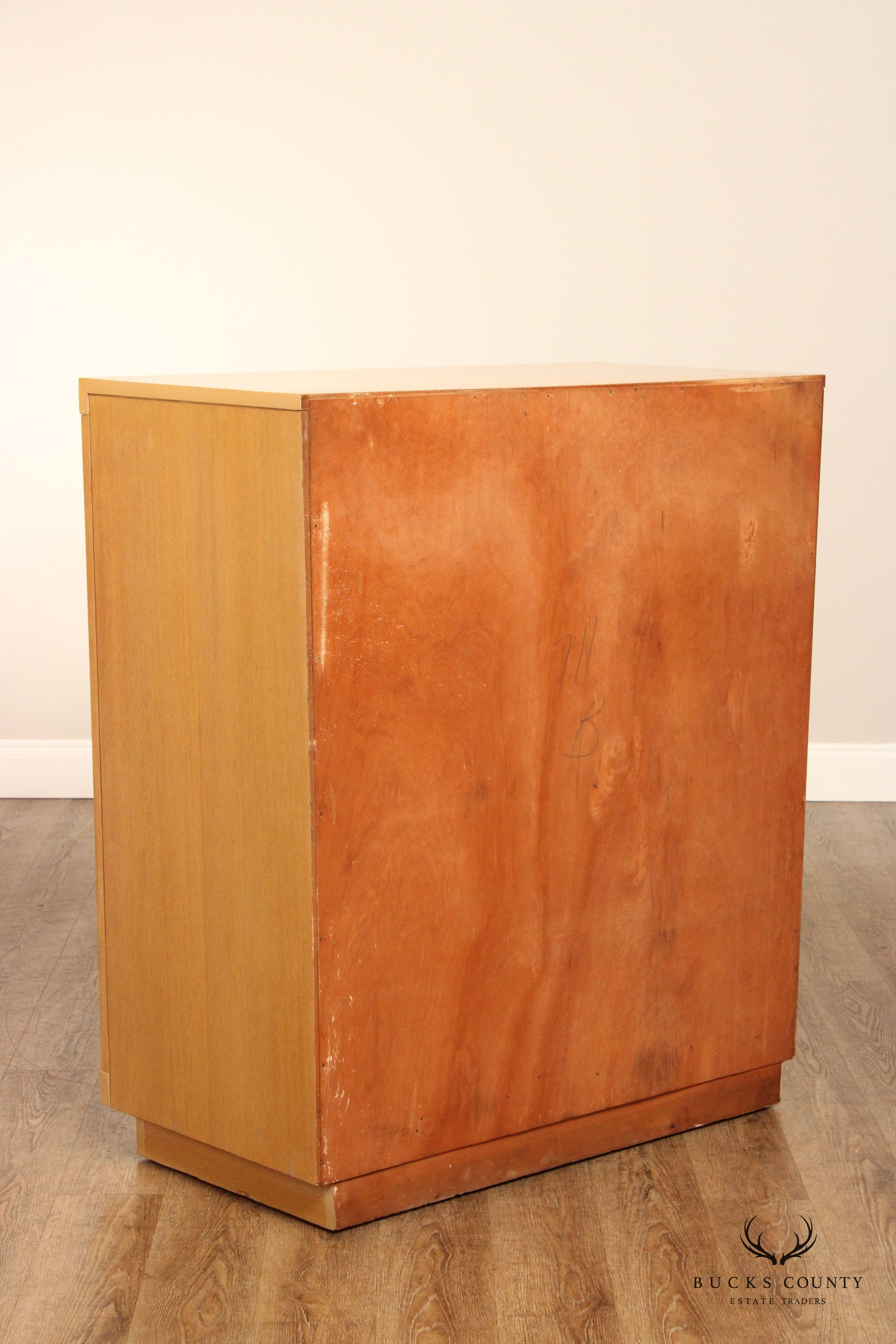 1950s Mid Century Modern Blonde Wood Chest of Drawers