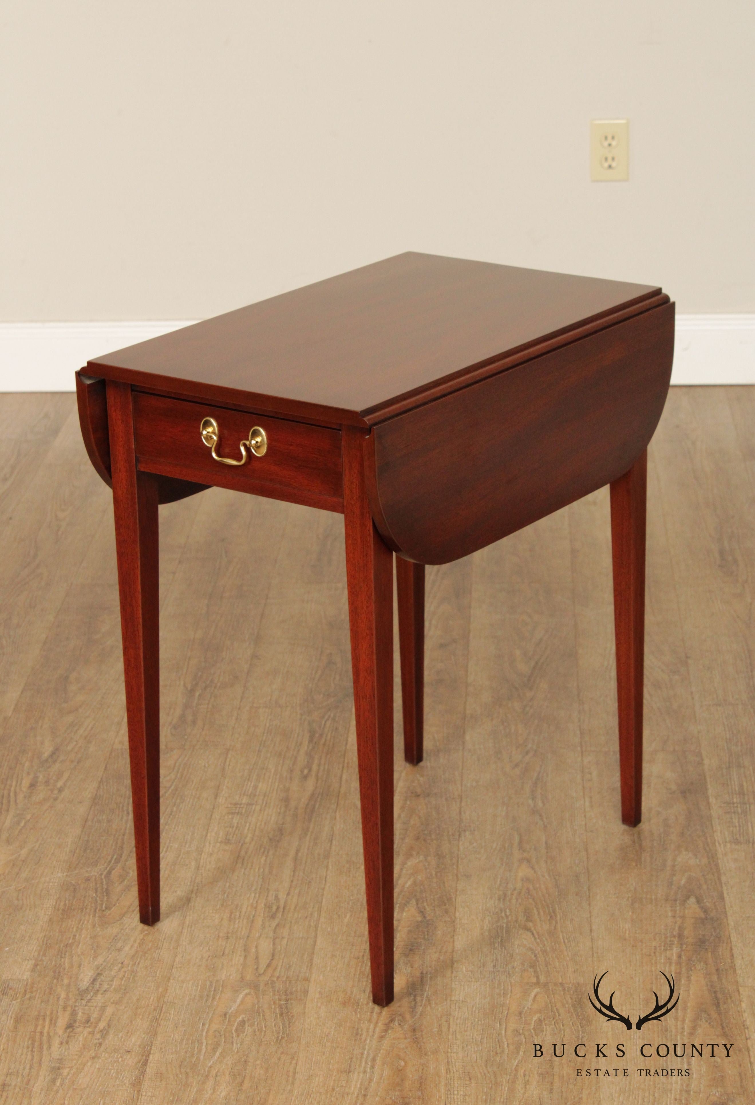 Henkel Harris Mahogany Drop Leaf Pembroke Table (B)