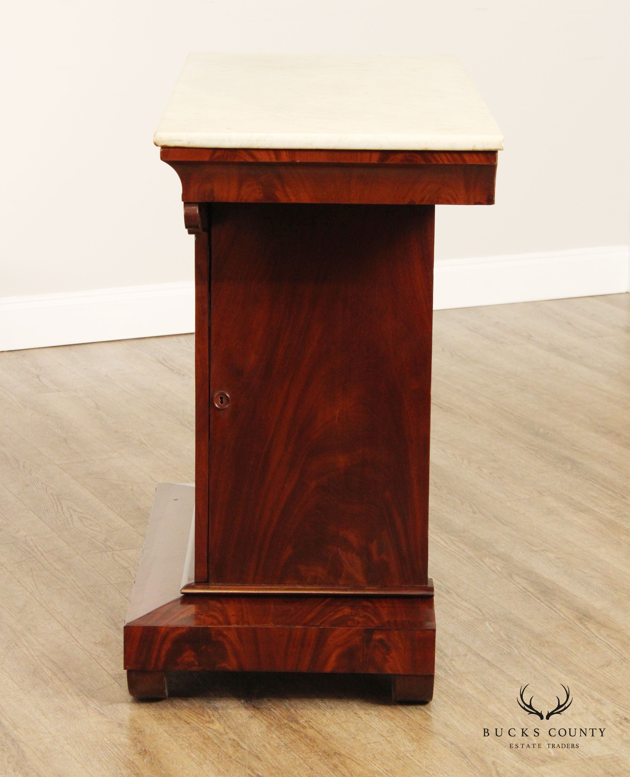 Fine American Empier Period Mahogany Mint Julep Cabinet