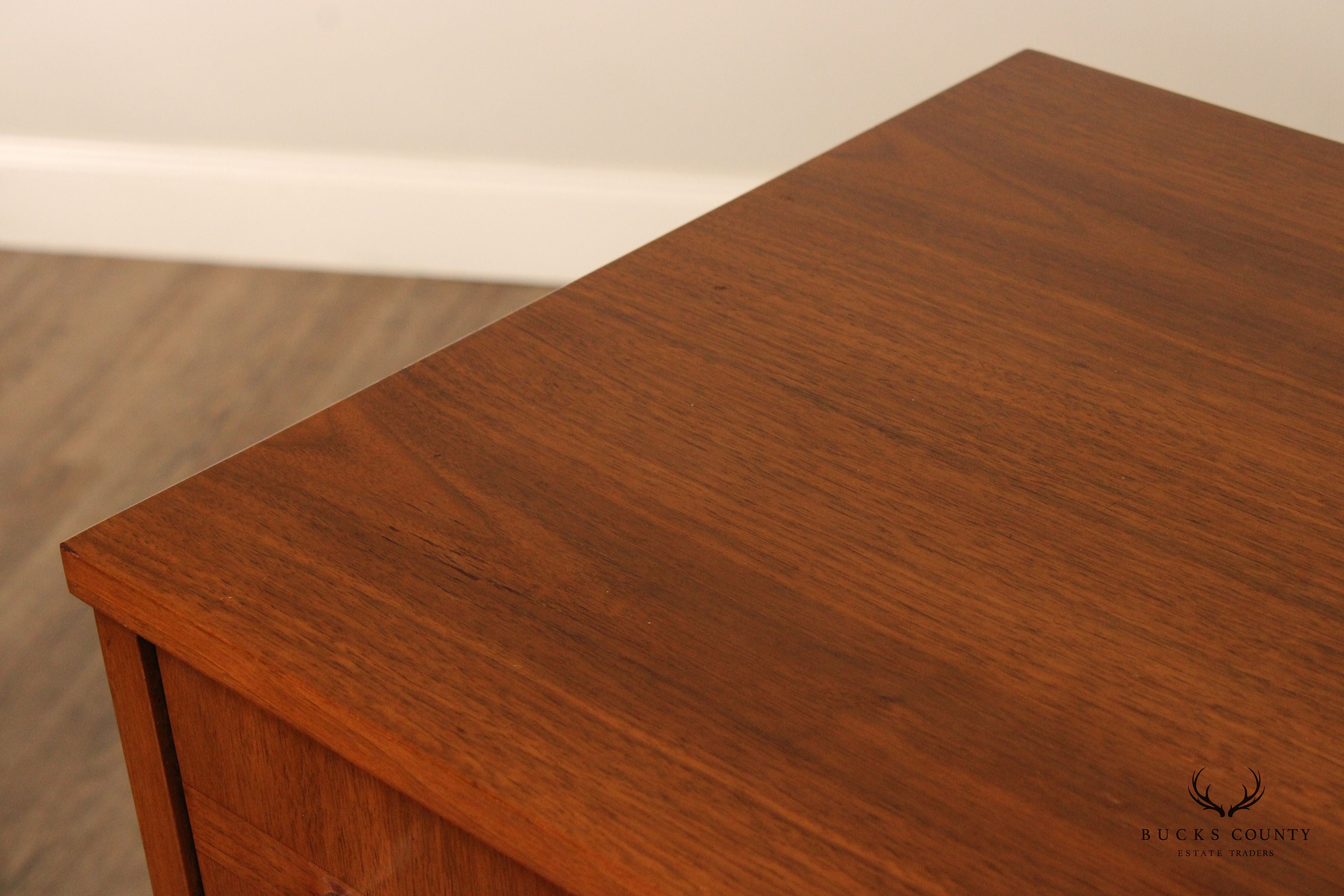 Mid Century Modern Walnut Highboy Chest of Drawers