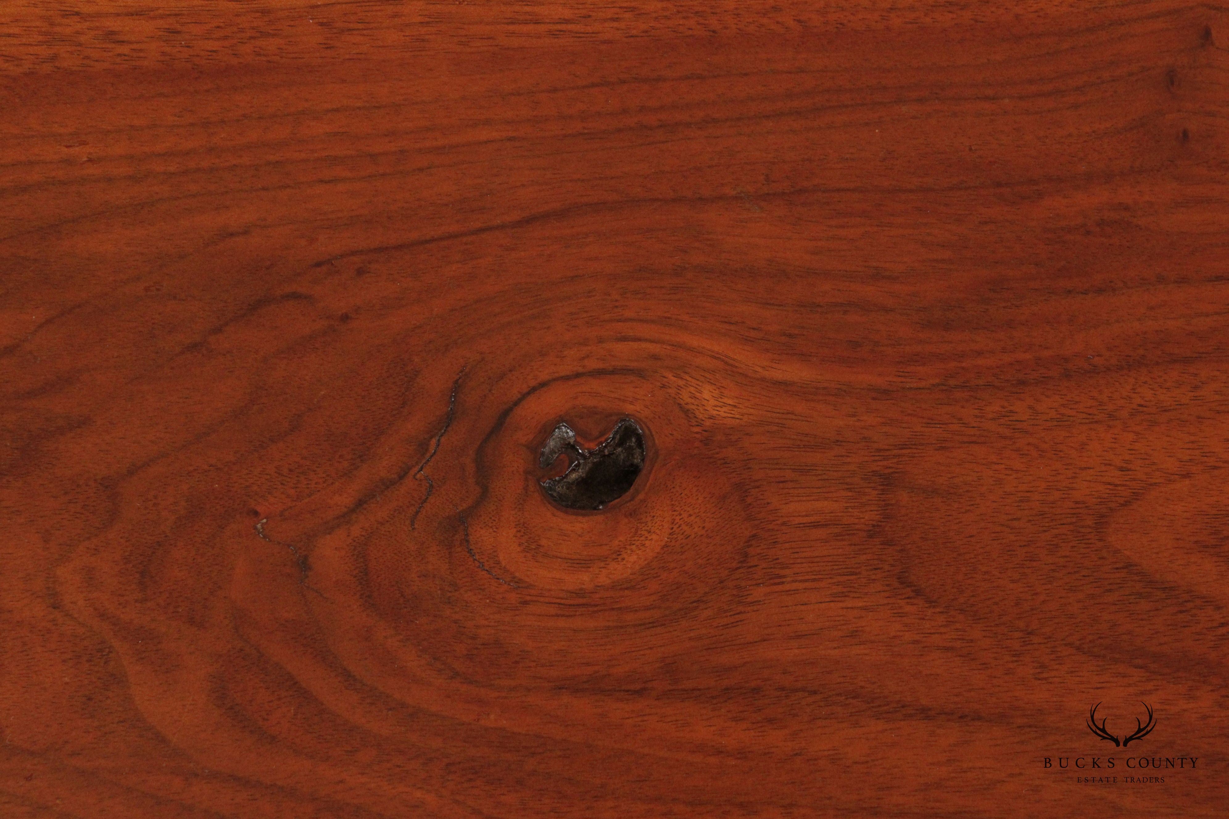 Bucks County Studio Crafted Live Edge Walnut Stool or Bench