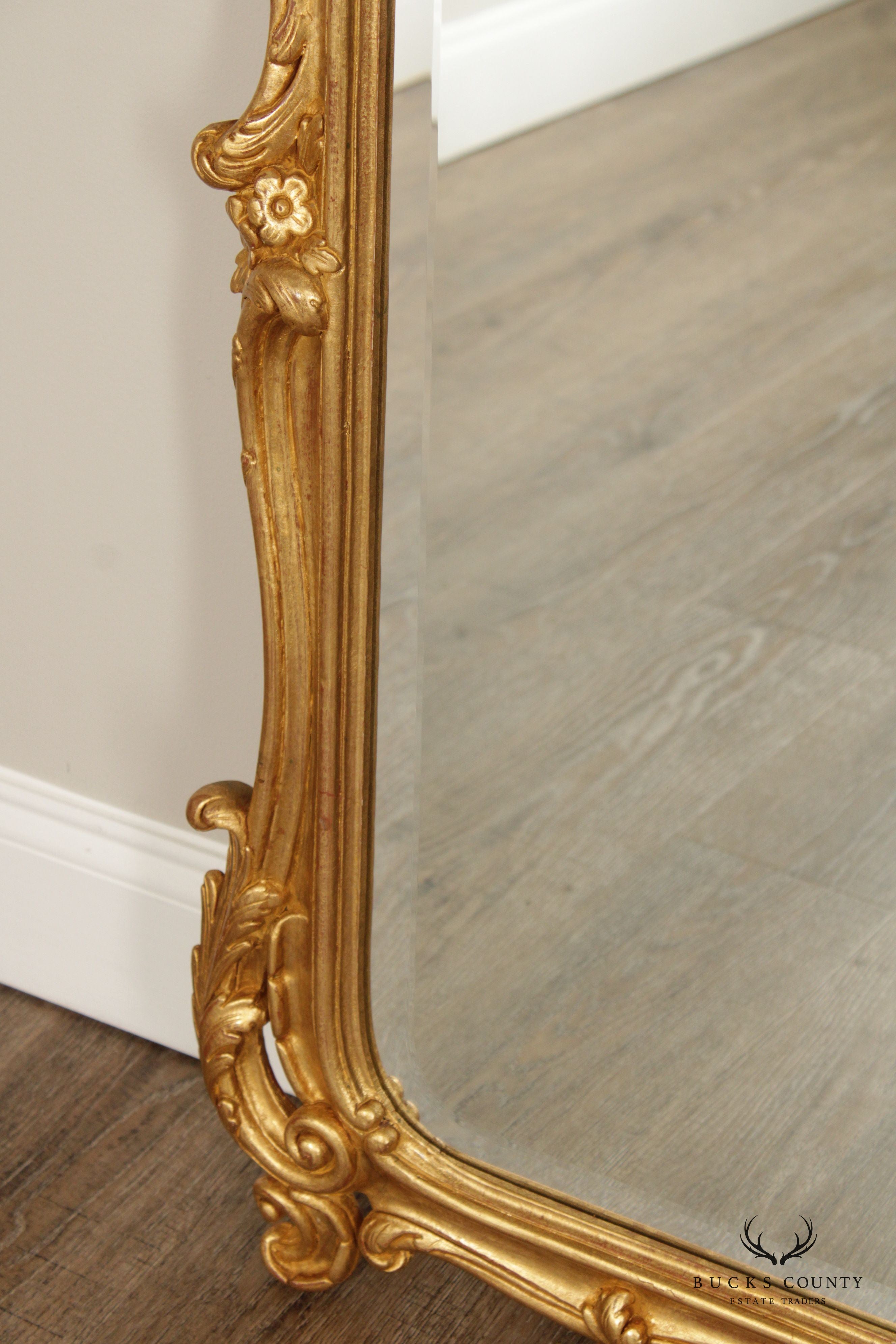 Italian Rococo Style Giltwood Wall Mirror