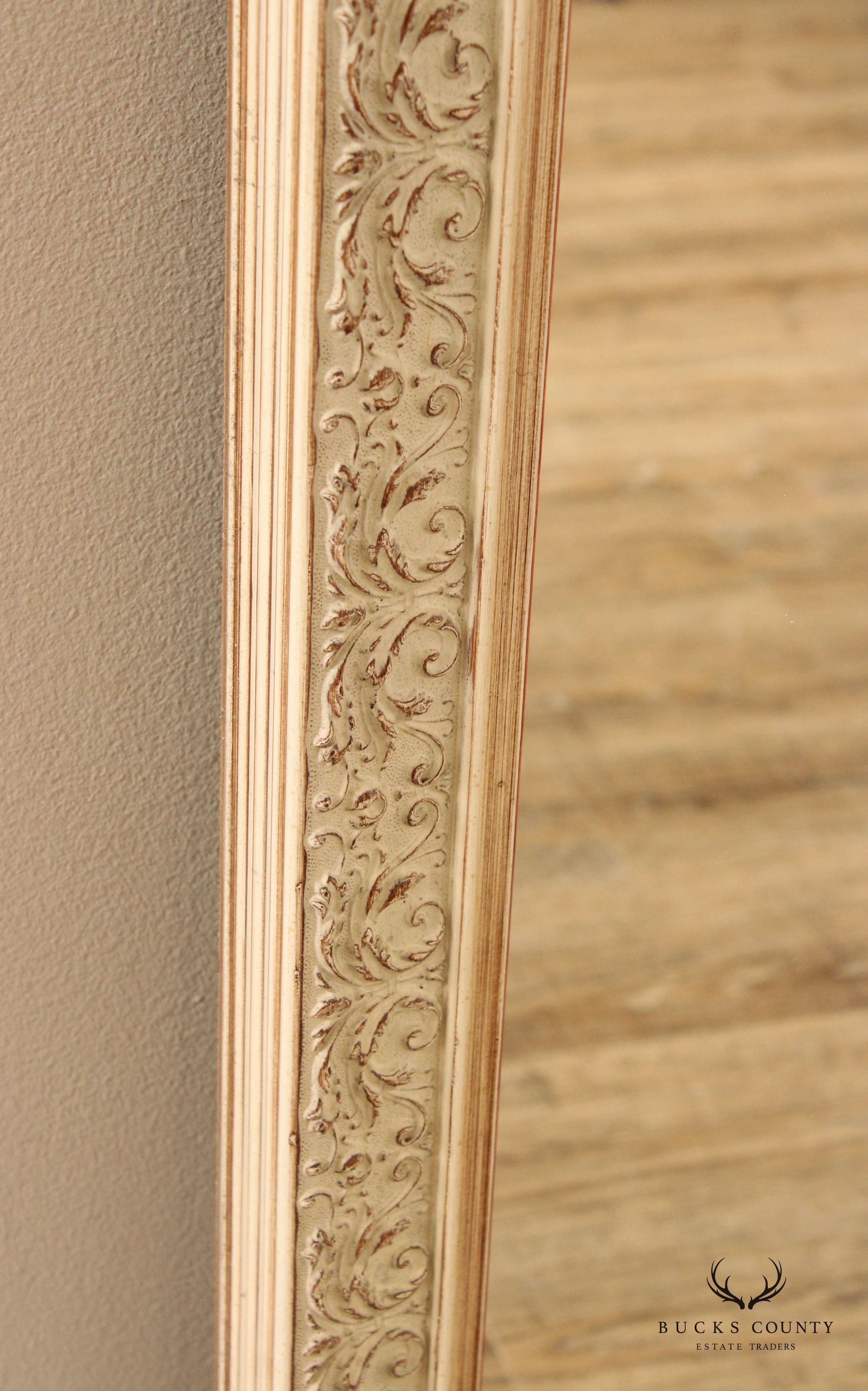 French Country Style Distress Painted Mantel or Full-Length Mirror