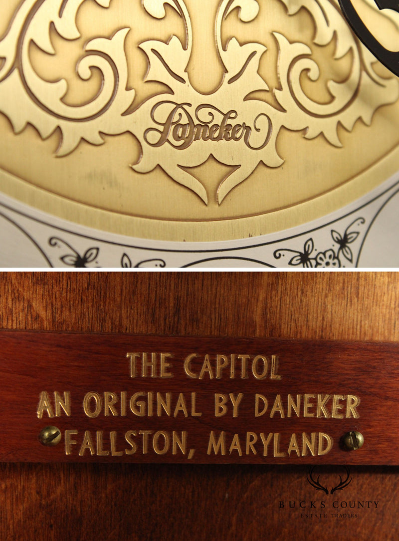 Daneker 'The Capitol'  Cherry Grandfather Clock