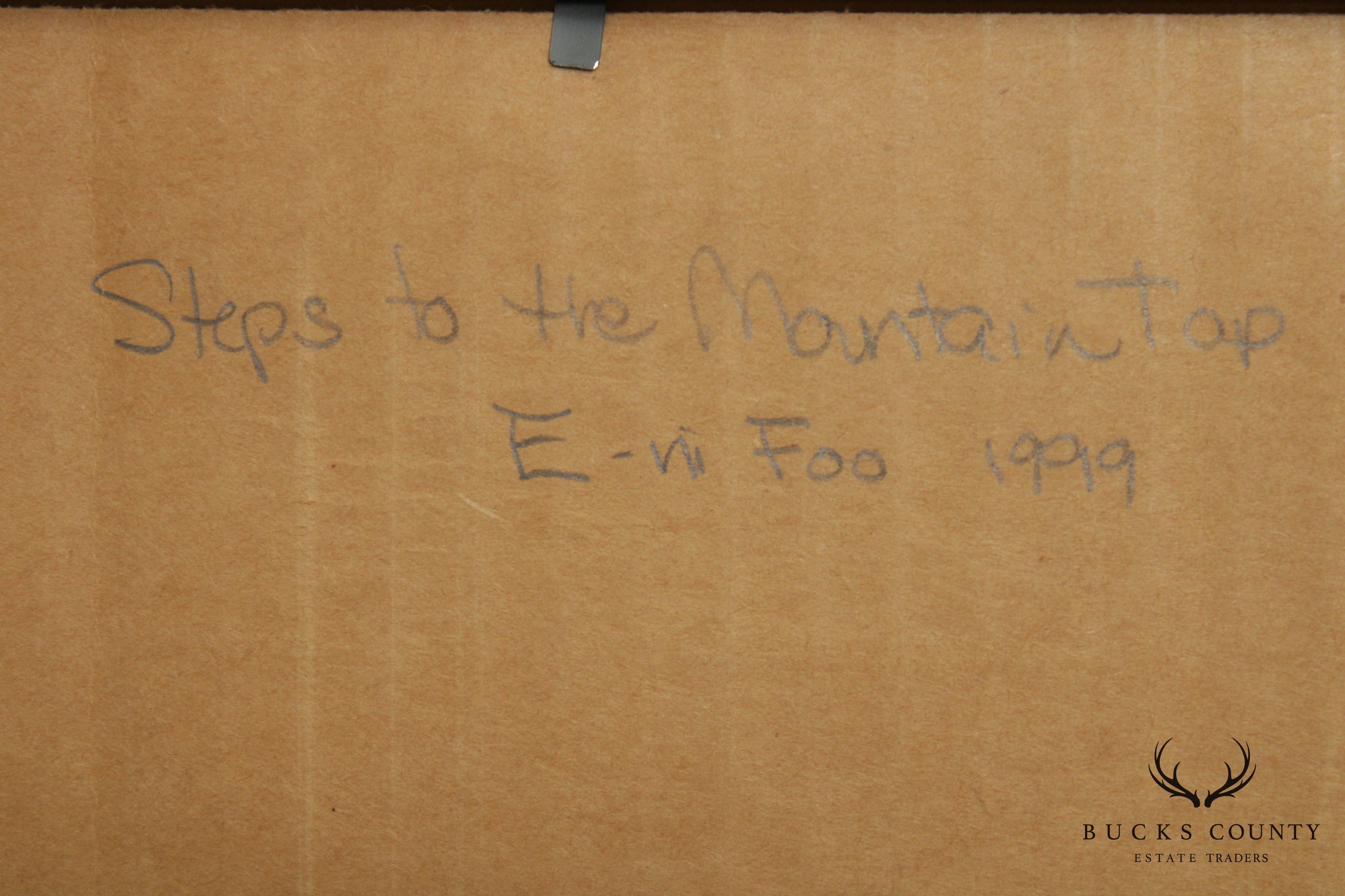 'Steps to the Mountain Top', Pastel Drawing