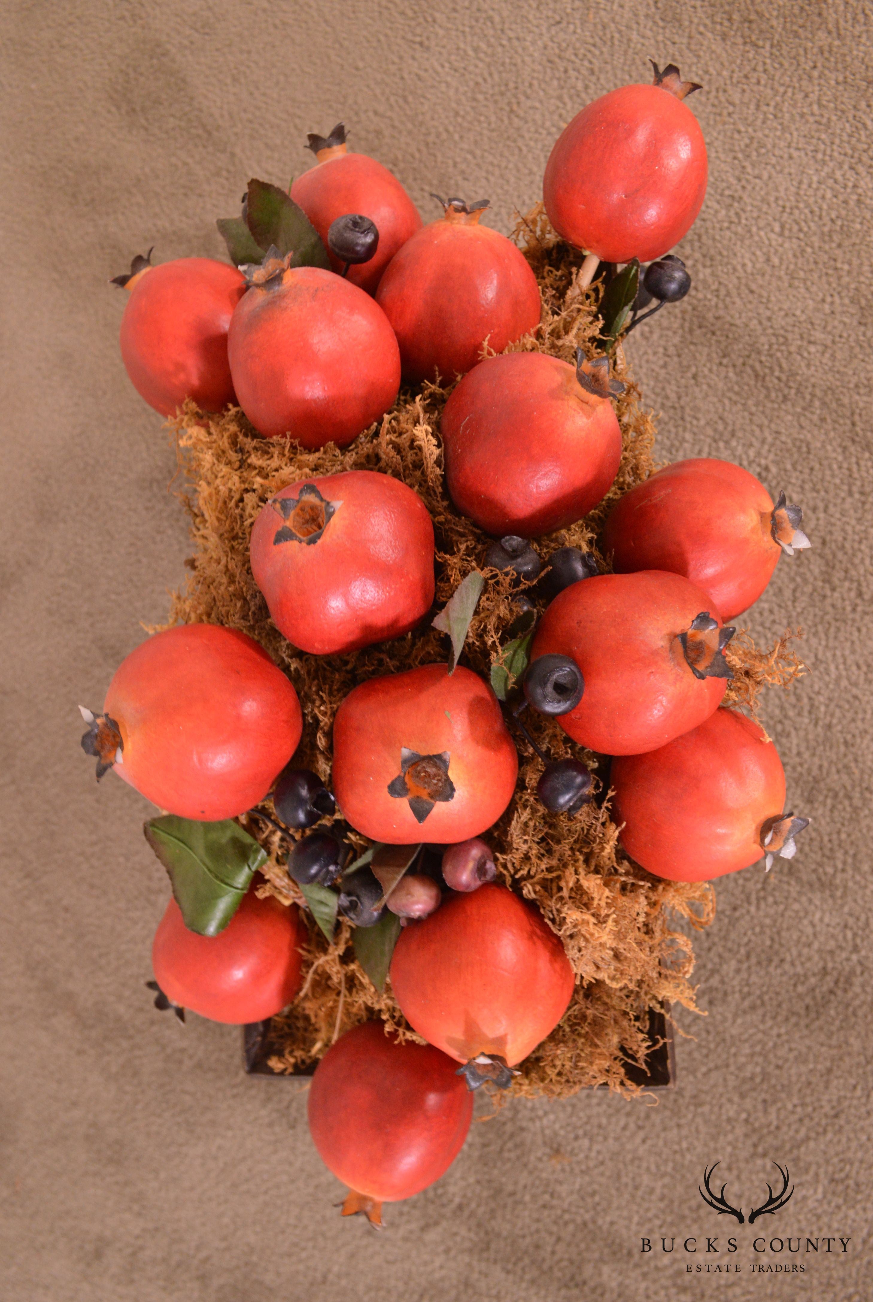 Decorative Pomegranate Basket Centerpiece