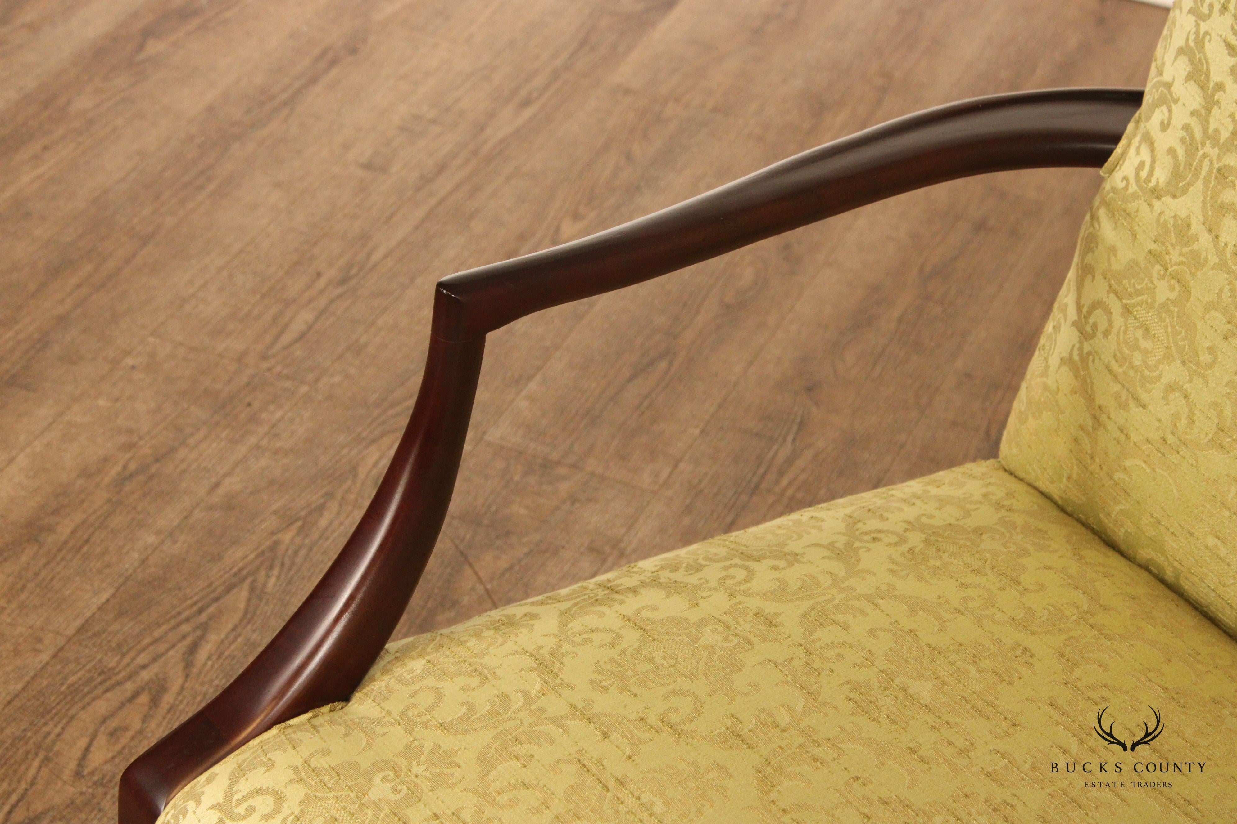 Chippendale Style Mahogany Lolling Armchair