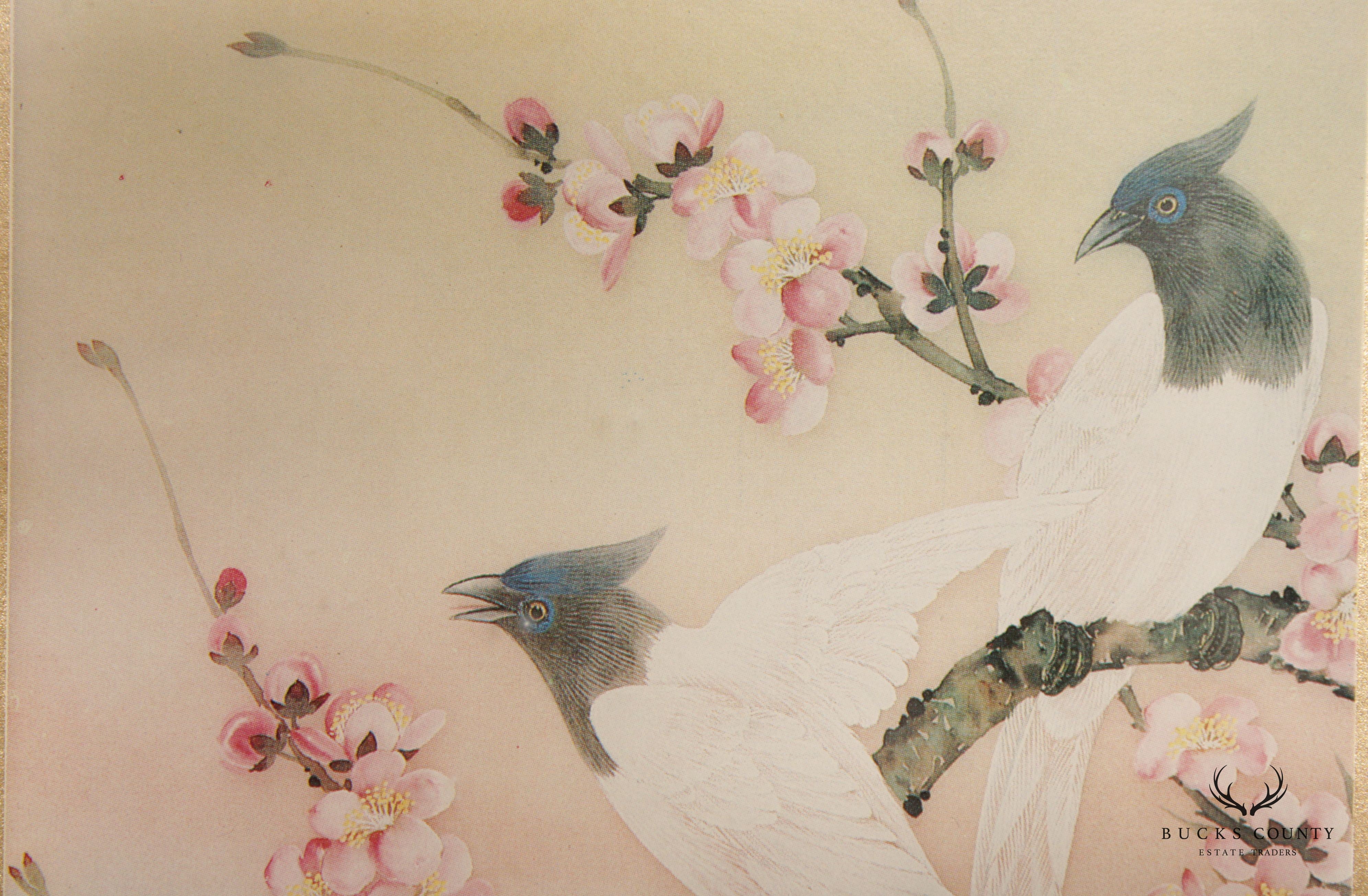 Chinese 20th C. White 'Eastern Song' Limited Edition Print, by Hung Chu Lee