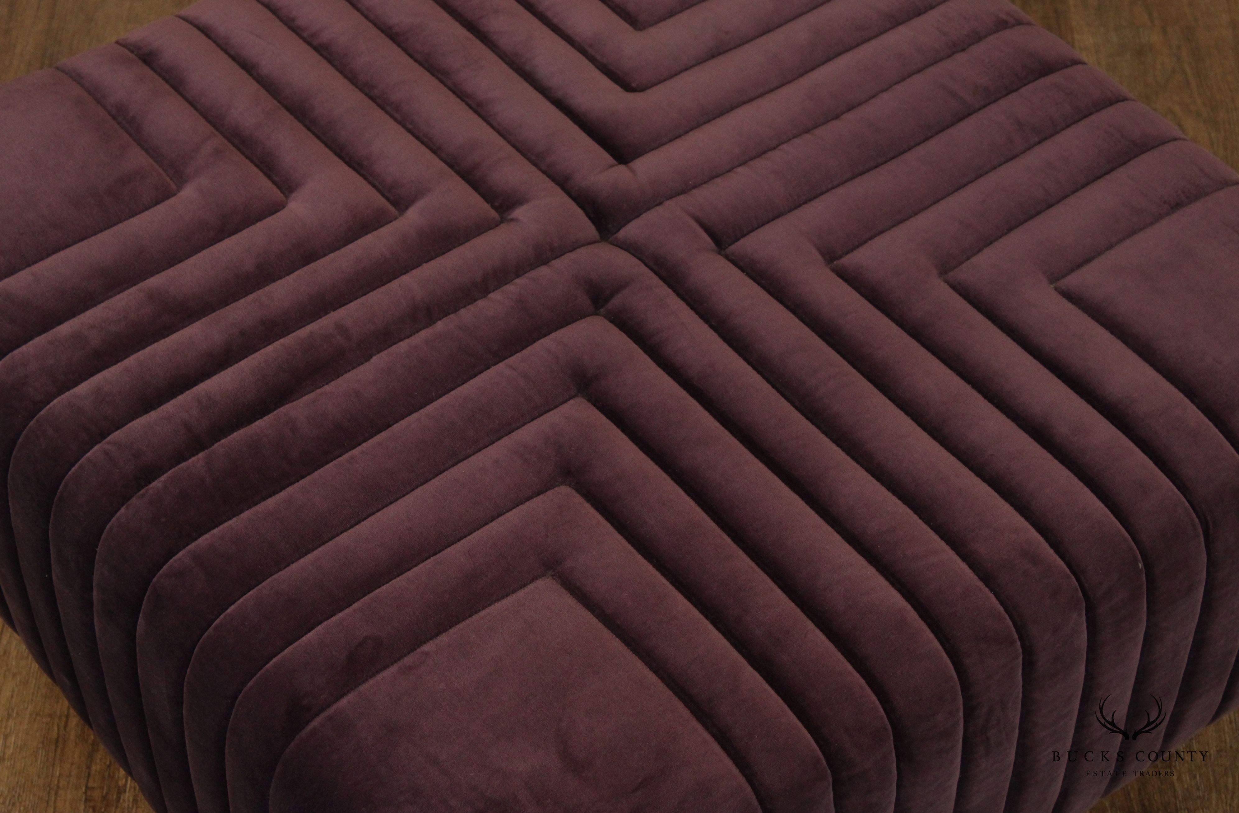 Edward Axel Roffman 1970s Modern Upholstered Ottoman