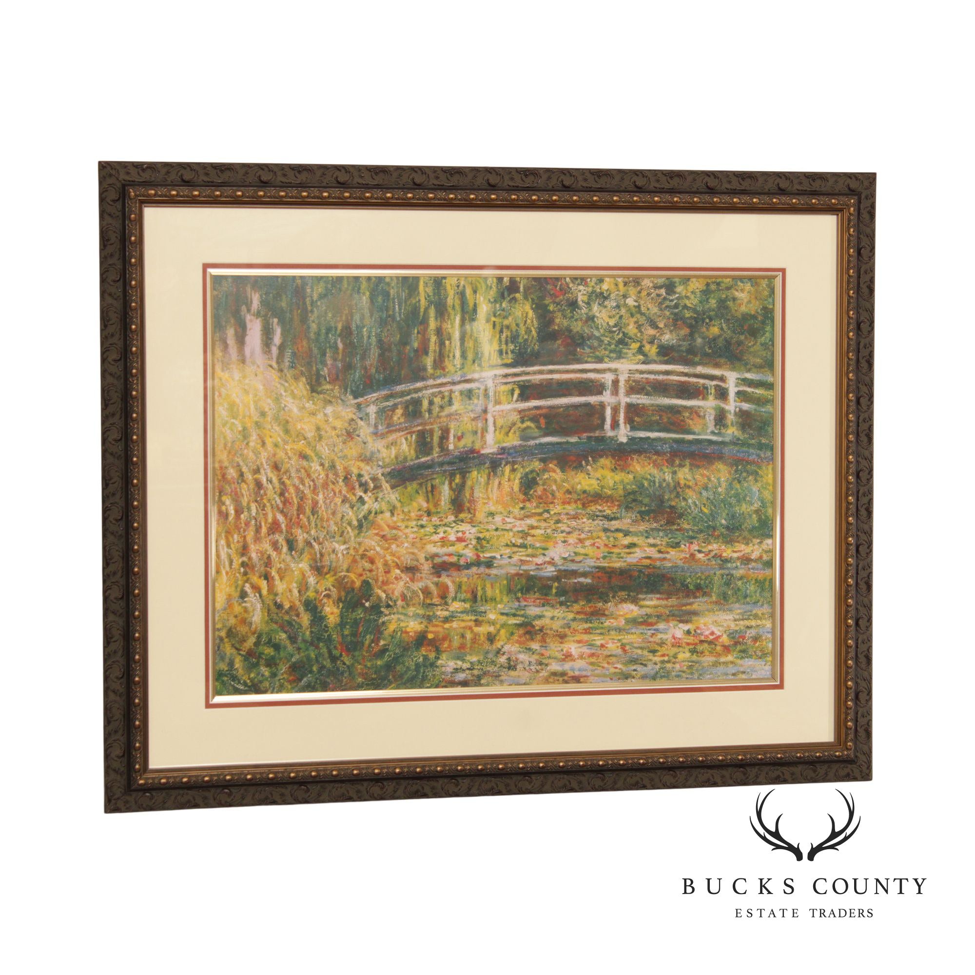 Vintage 'Waterlily Pond, Harmony in Pink' Art Print, After Claude Monet