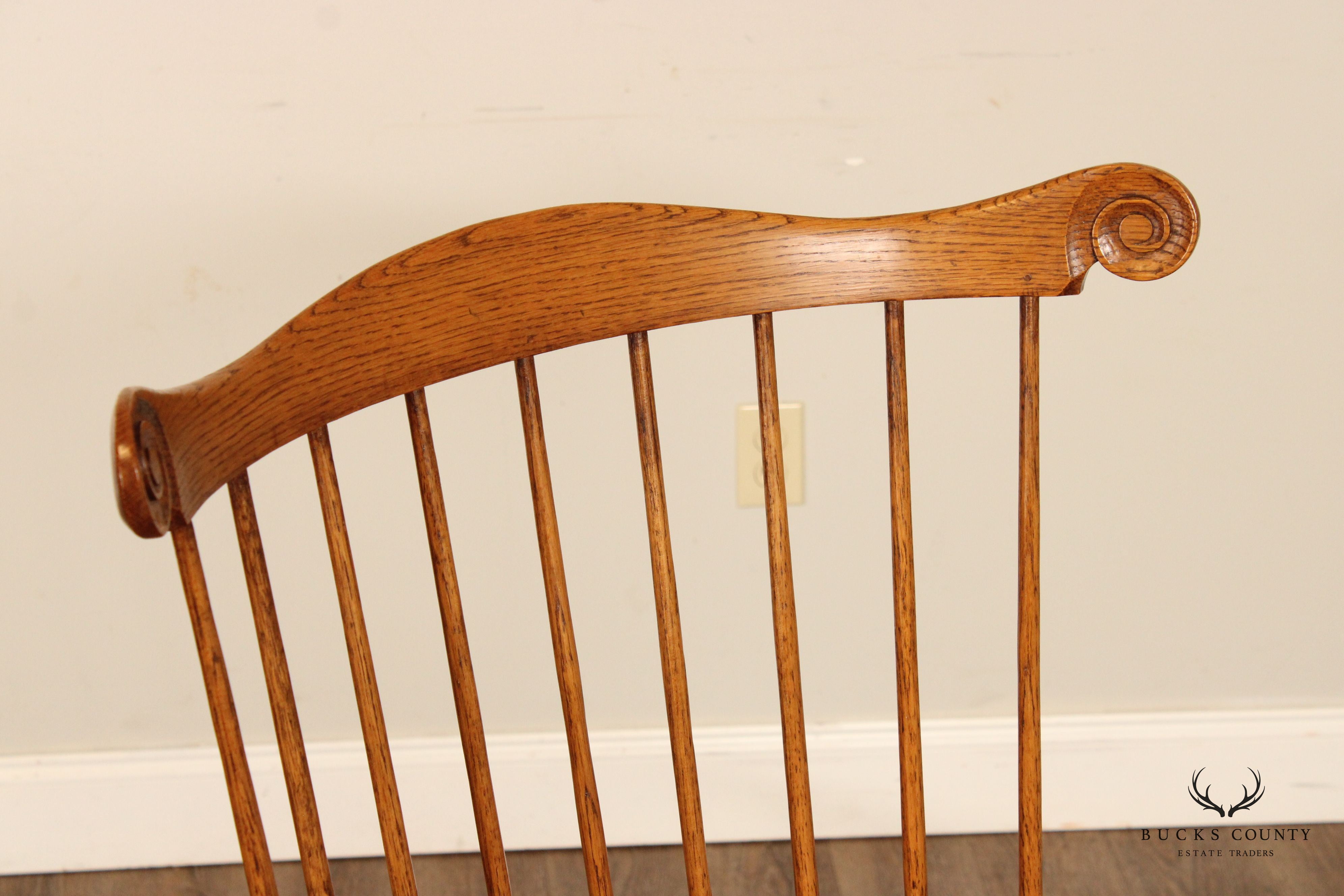 Custom Crafted Philadelphia Windsor Comb Back Windsor Armchair