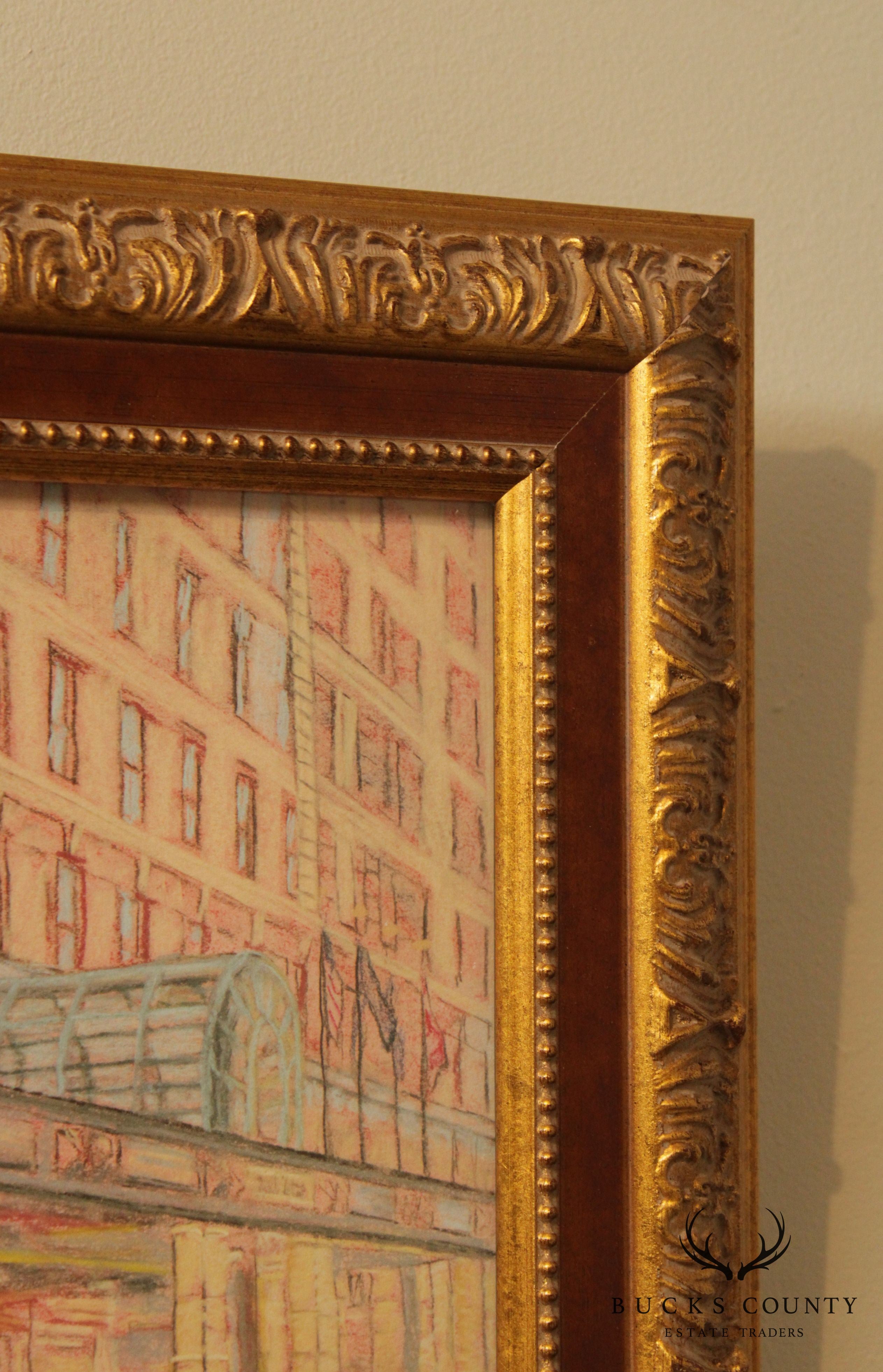 Mary Montague Sikes Hotel Du Pont Custom Framed Giclee Art Print