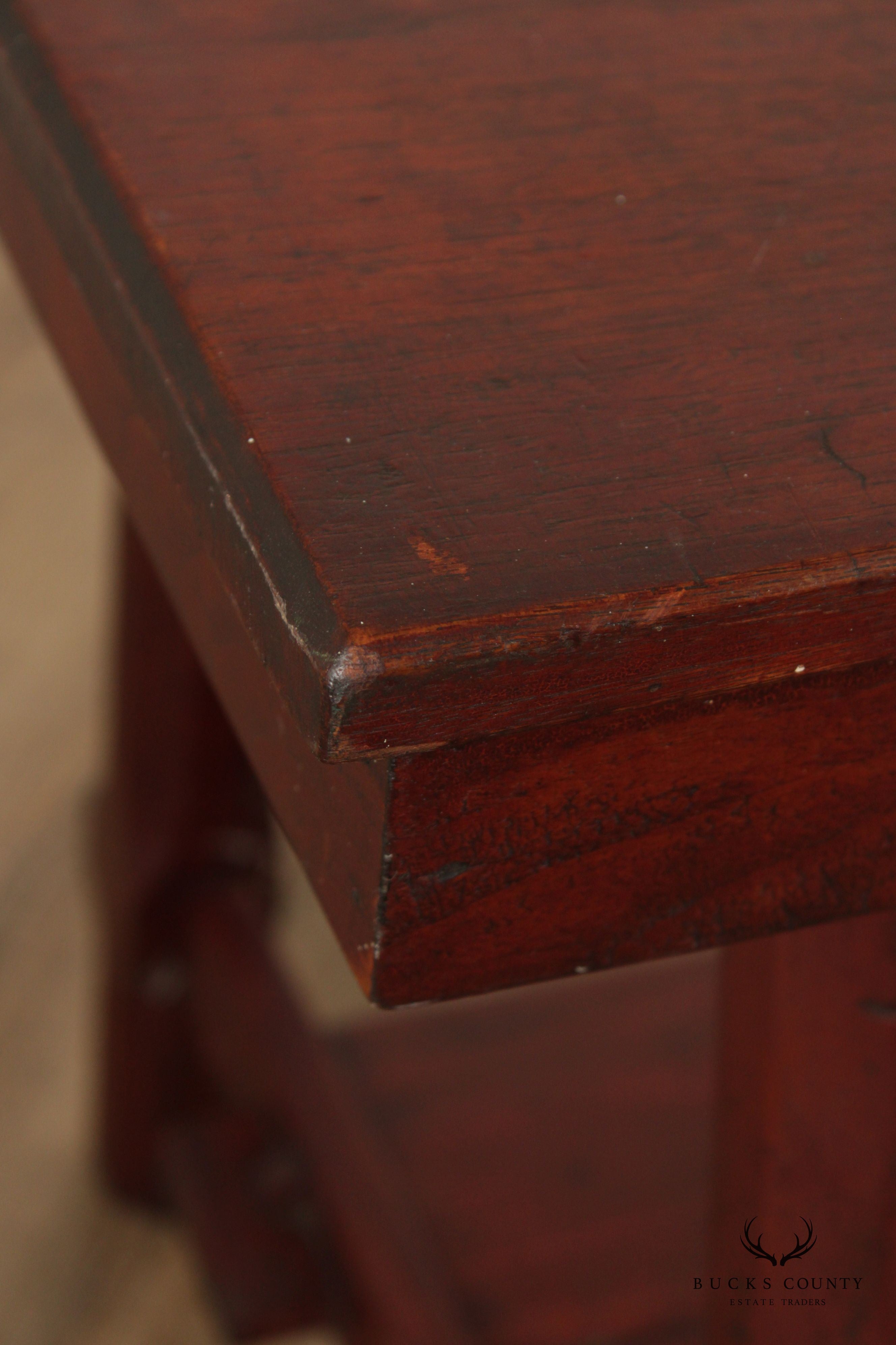 Arts & Crafts Antique Two-Tier Library or Work Table