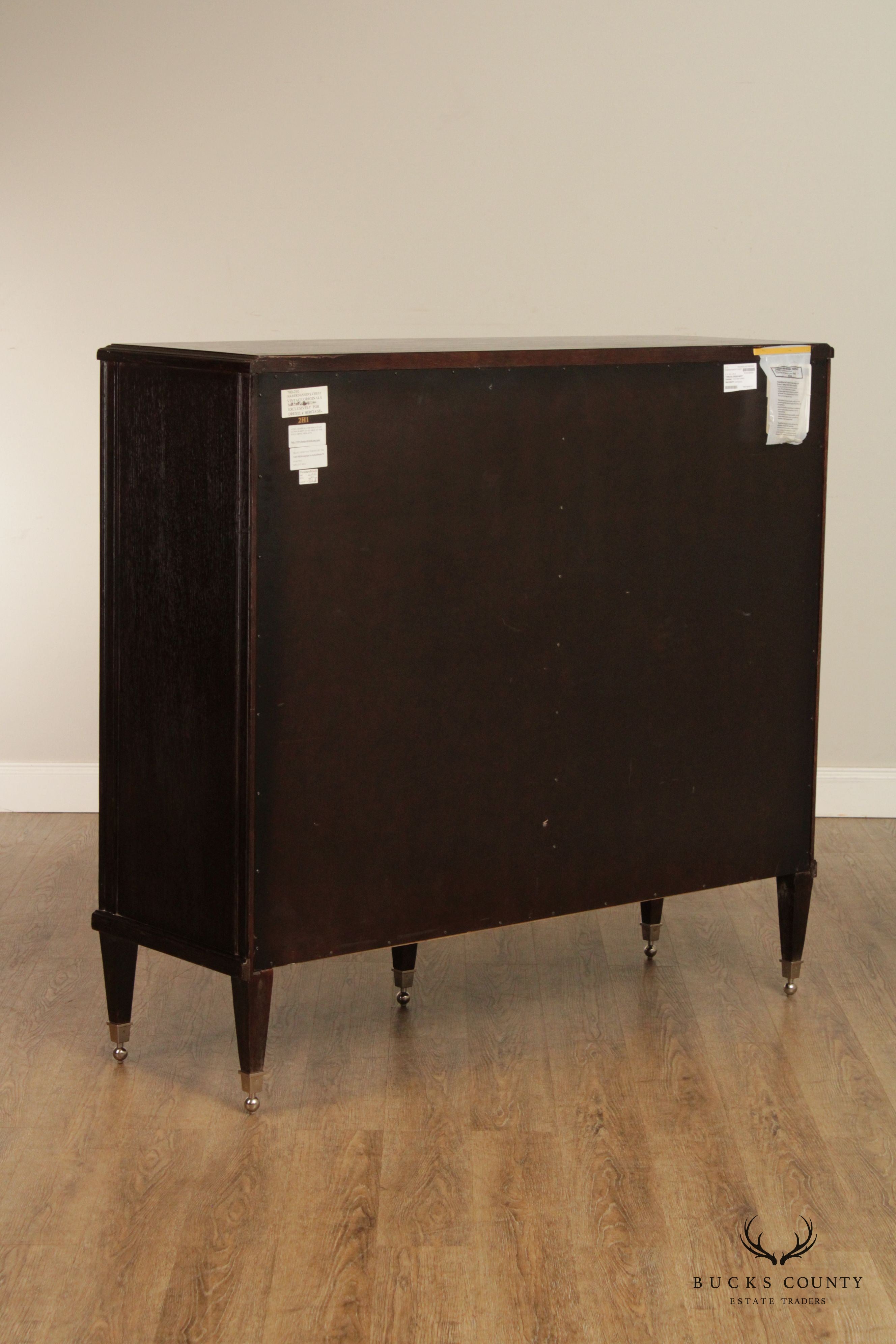 Drexel Heritage Contemporary Style Faux Alligator Haberdashery Chest