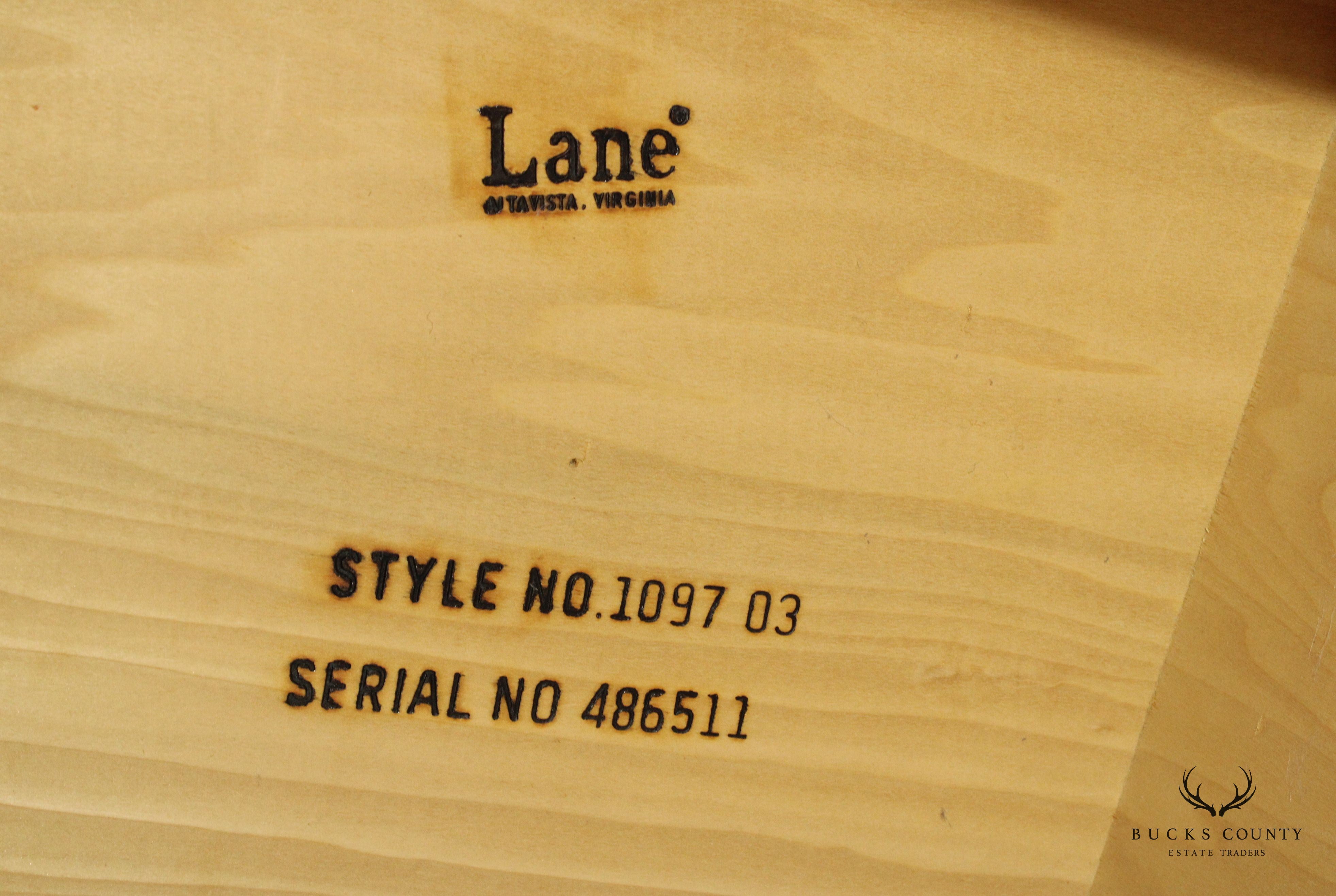 Lane Furniture Mid Century ModernRound Walnut Pedestal Coffee Table