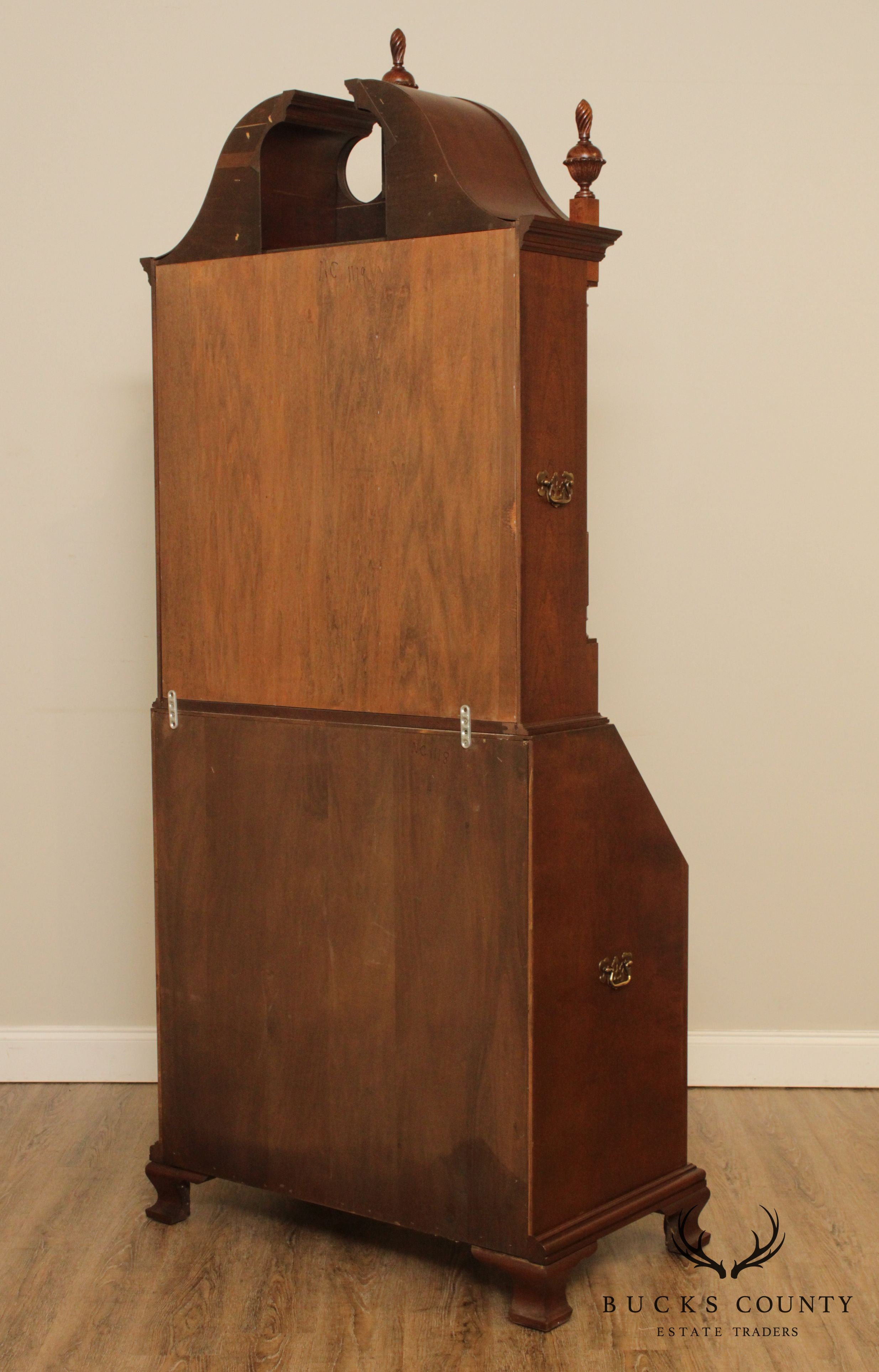 Maddox Chippendale Style Block Front Cherry Secretary Desk