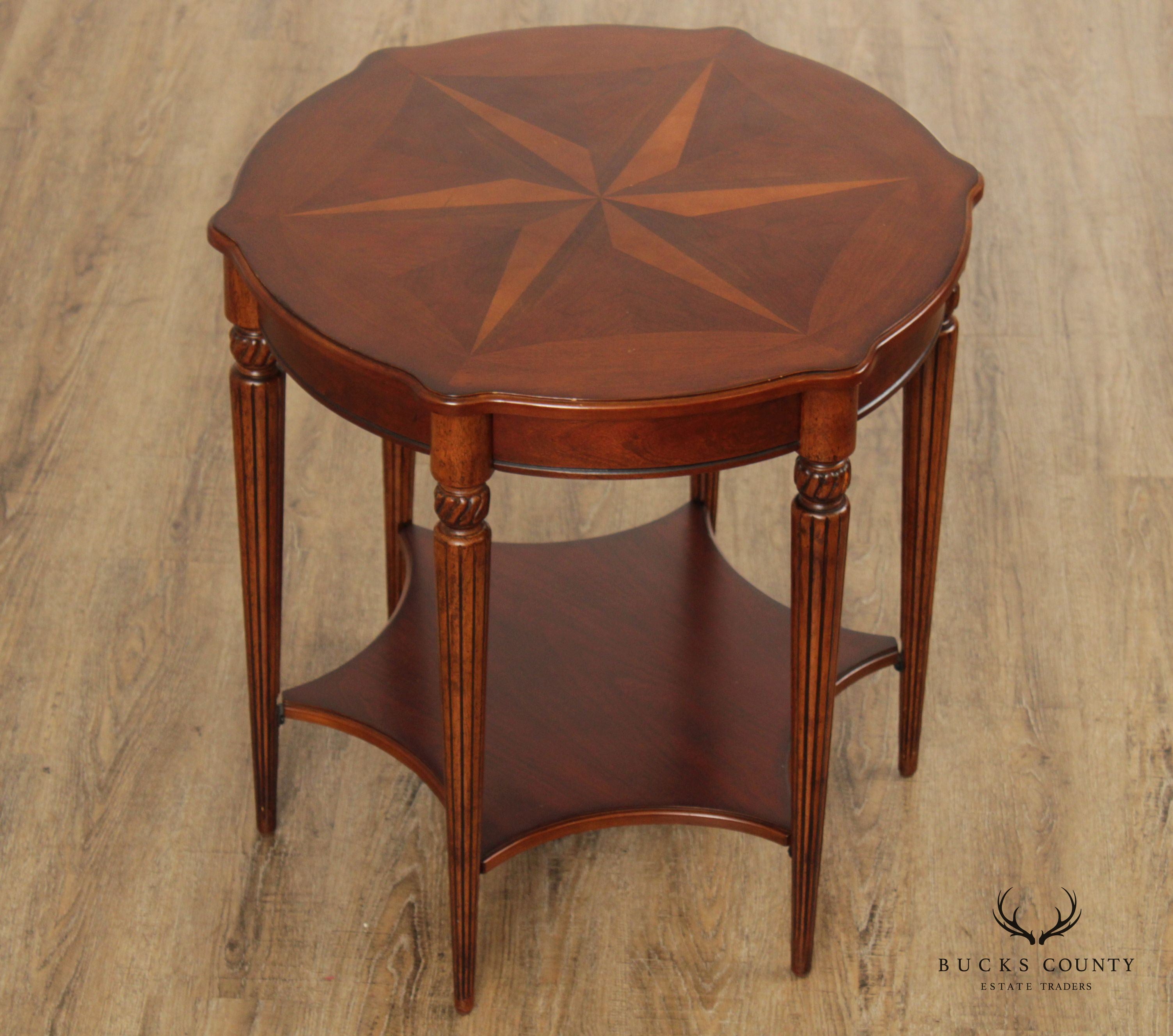 Butler 'Bainbridge' Inlaid Two-Tier Side Table