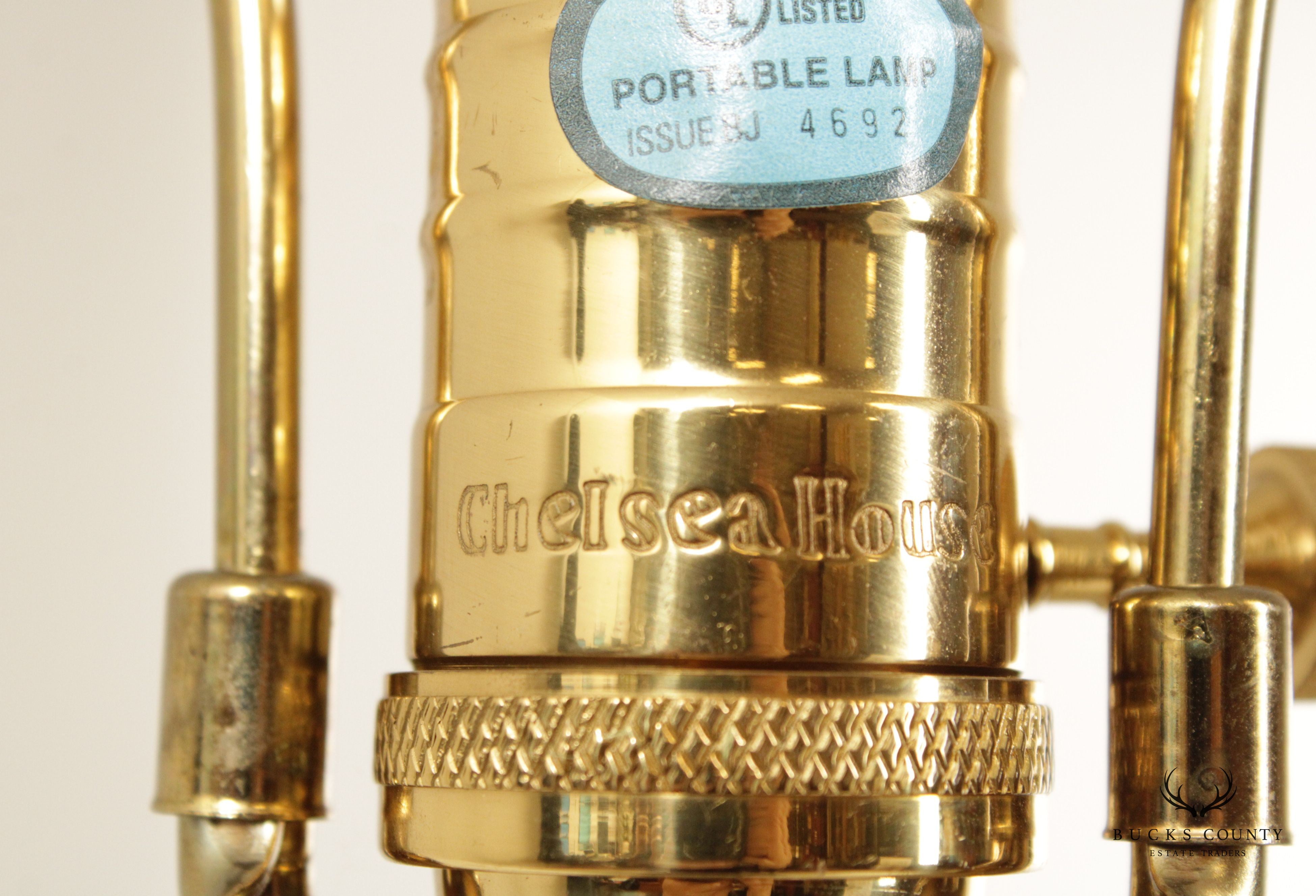 Chelsea House Crystal and Brass Table Lamp