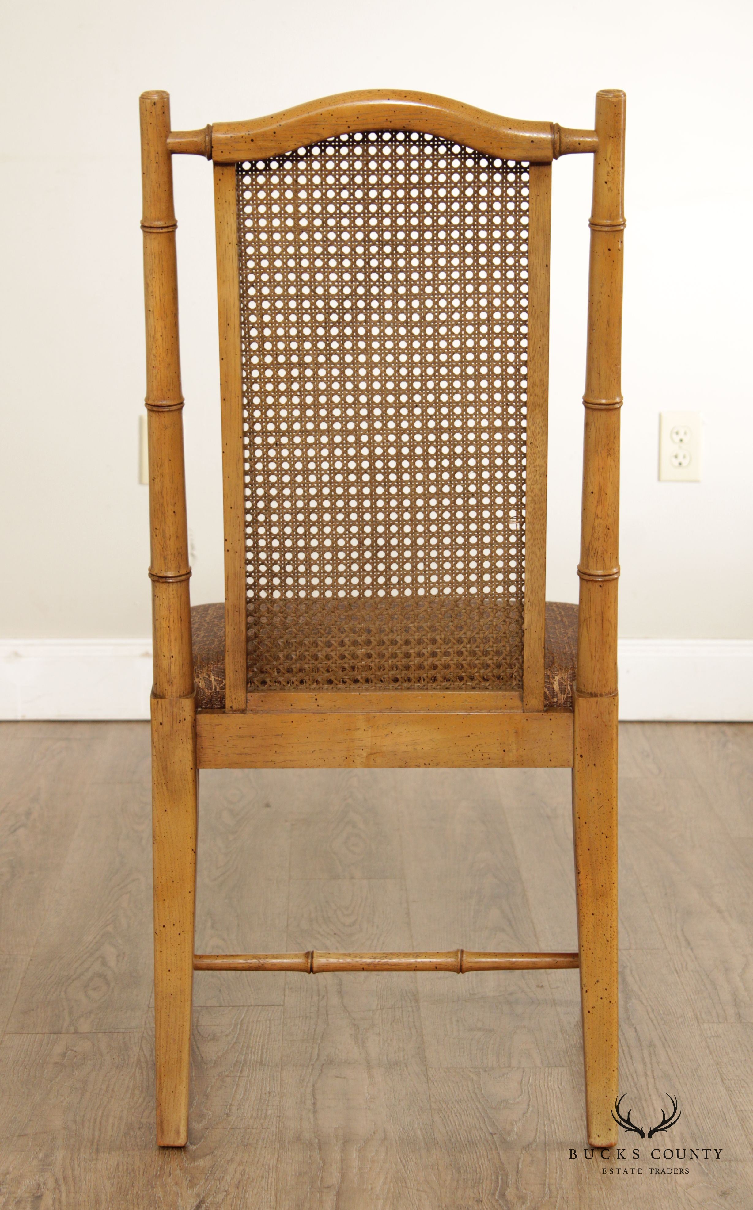 Century Furniture VIntage Faux Bamboo Side Chair
