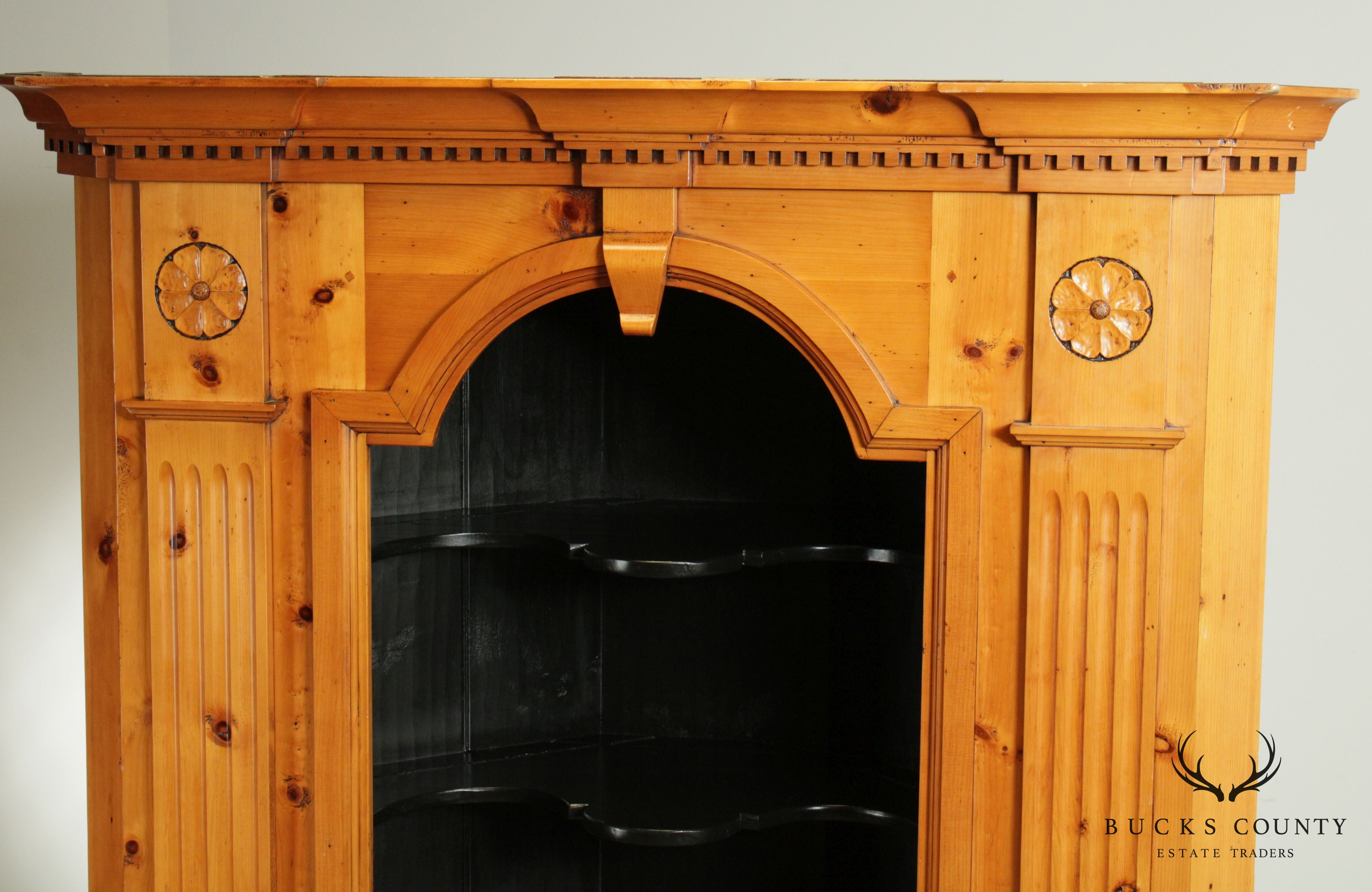 Stephen Von Hohen Bucks Country Collection Custom Pine Corner Cabinet
