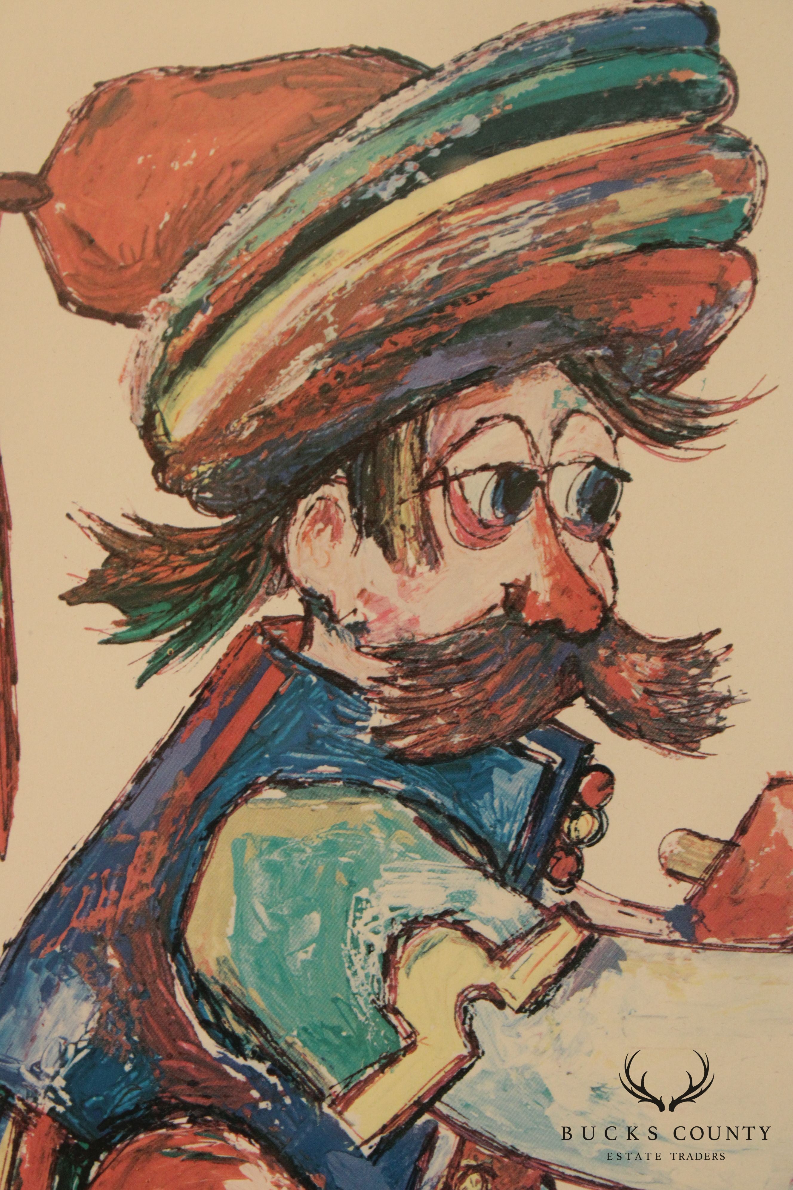 Jovan Obican Penal Signed Framed Lithograph