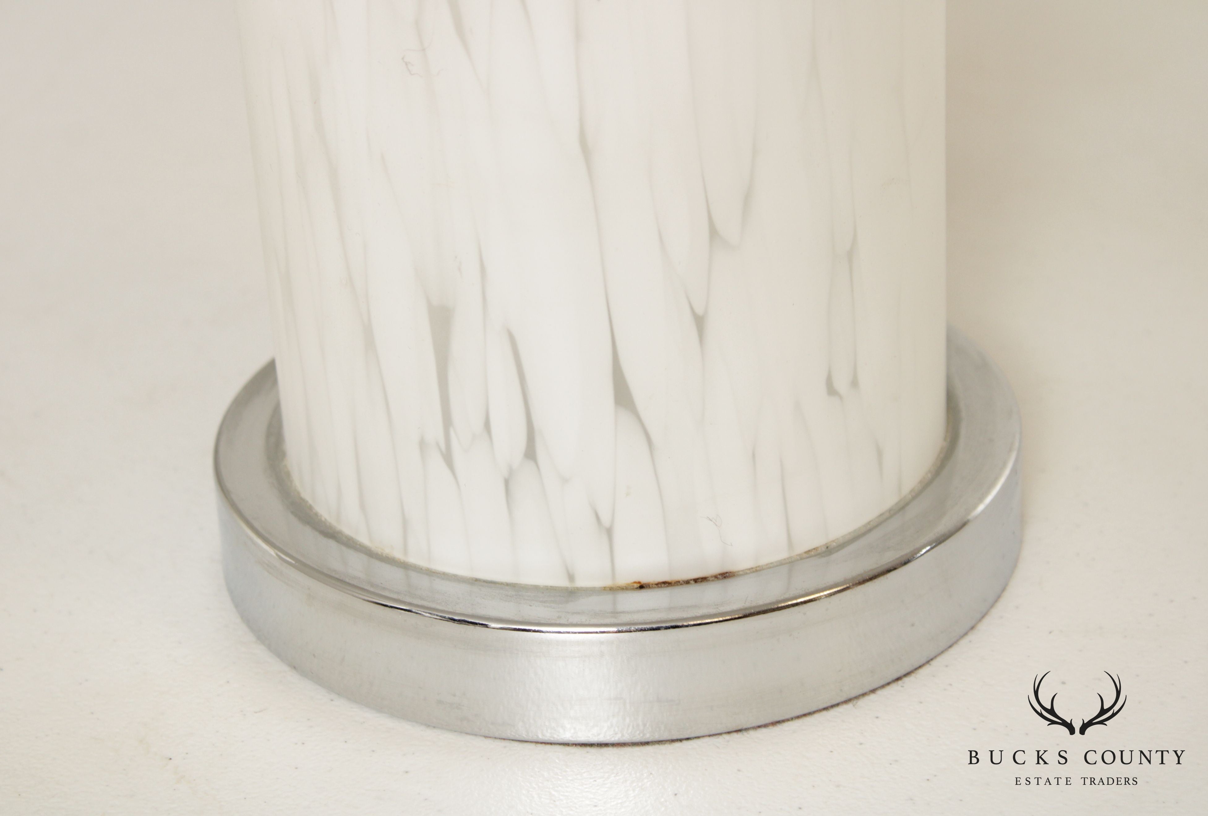 Mid Century Modern Art Glass Table Lamps