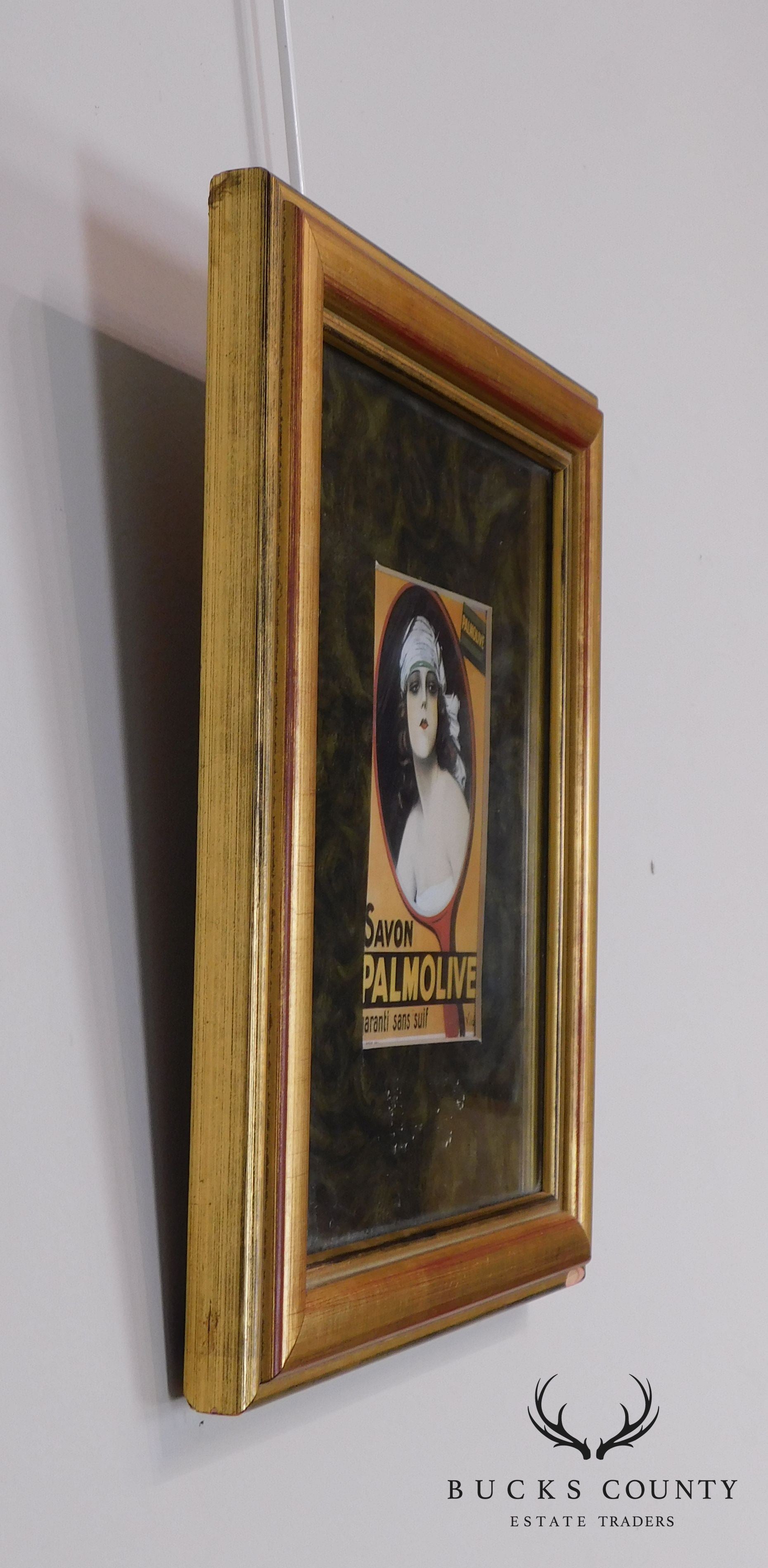 Framed Reproduction "Savon Palmolive" 1920's Advertisement by Vilá Paris