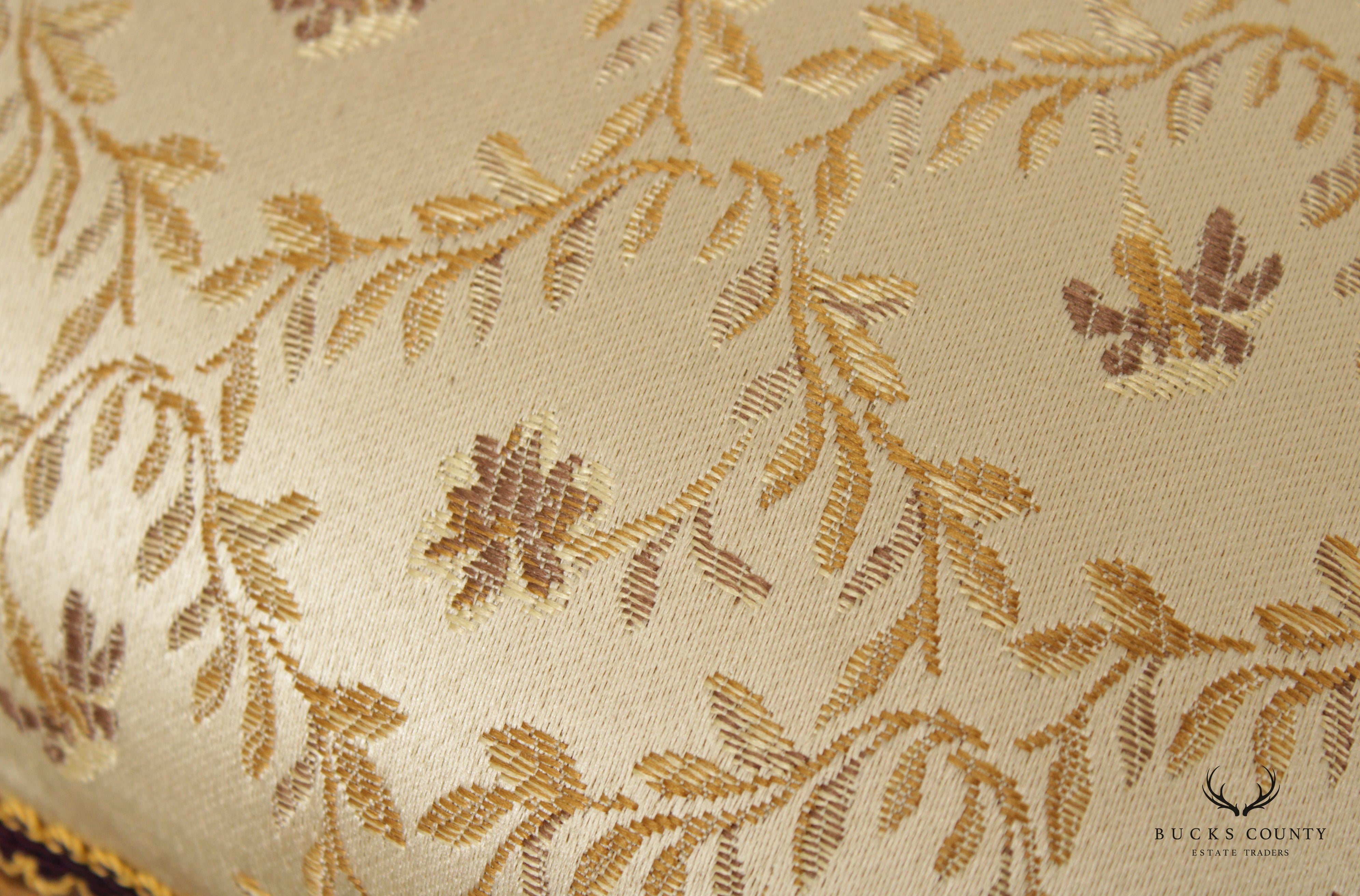 Antique Victorian Cast Iron Gilt Rococo Style Footstool