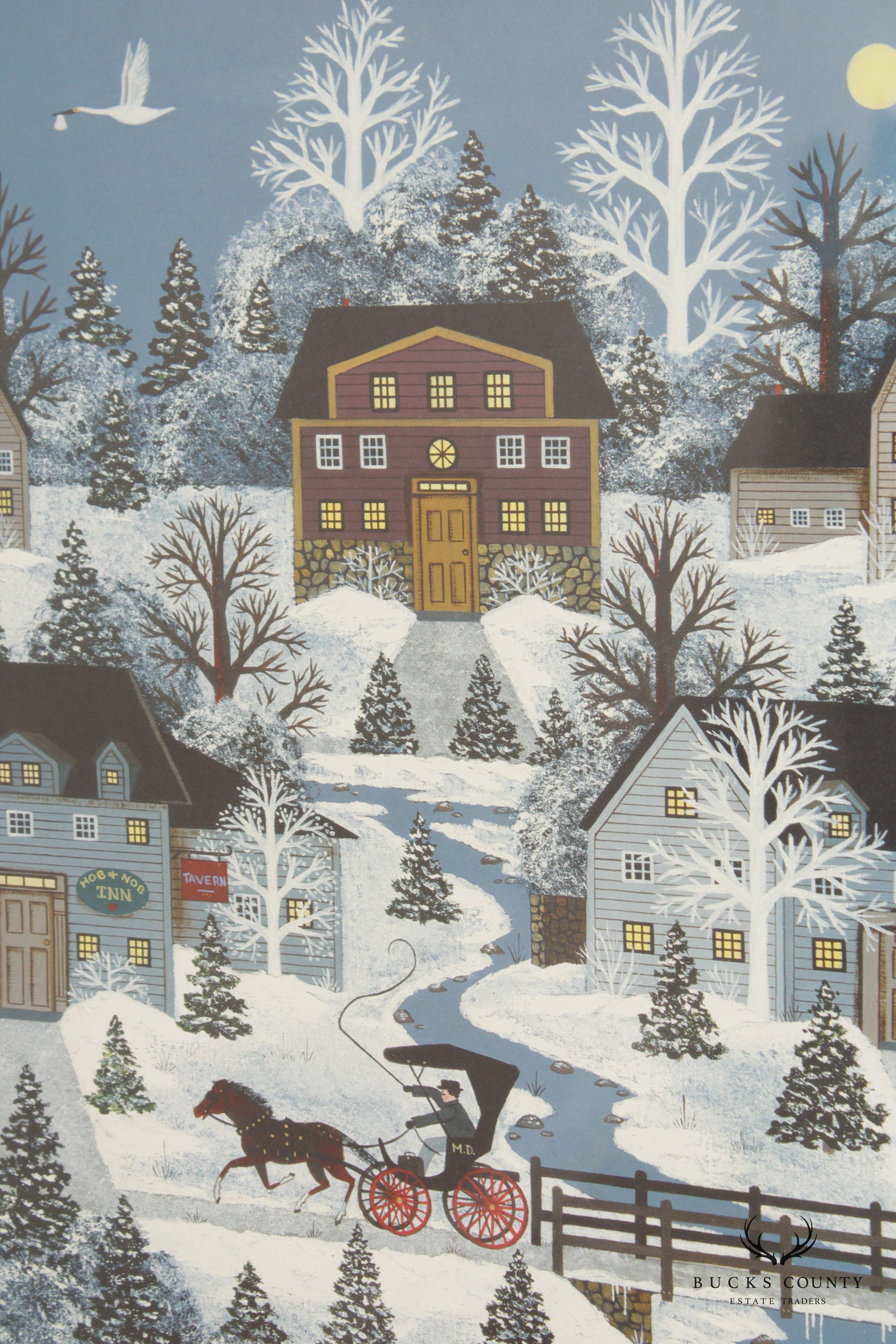 Jane Wooster Scott 'Doc's Race with the Stork' Limited Edition Art Print
