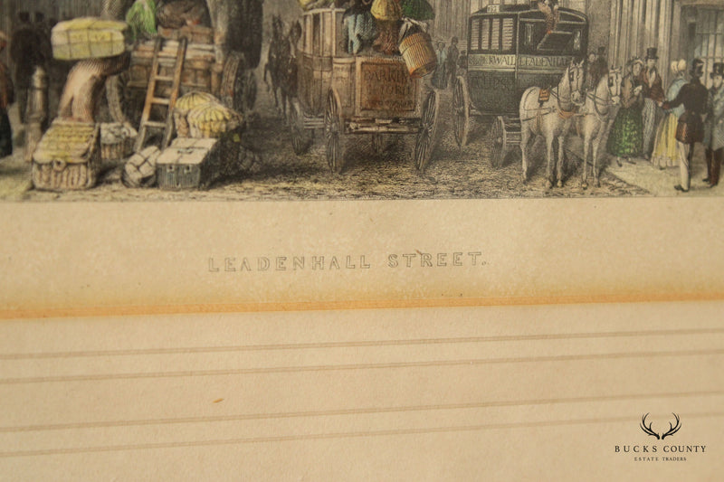 Thomas Hosmer Shepherd 'Leadenhall Street' Framed Print