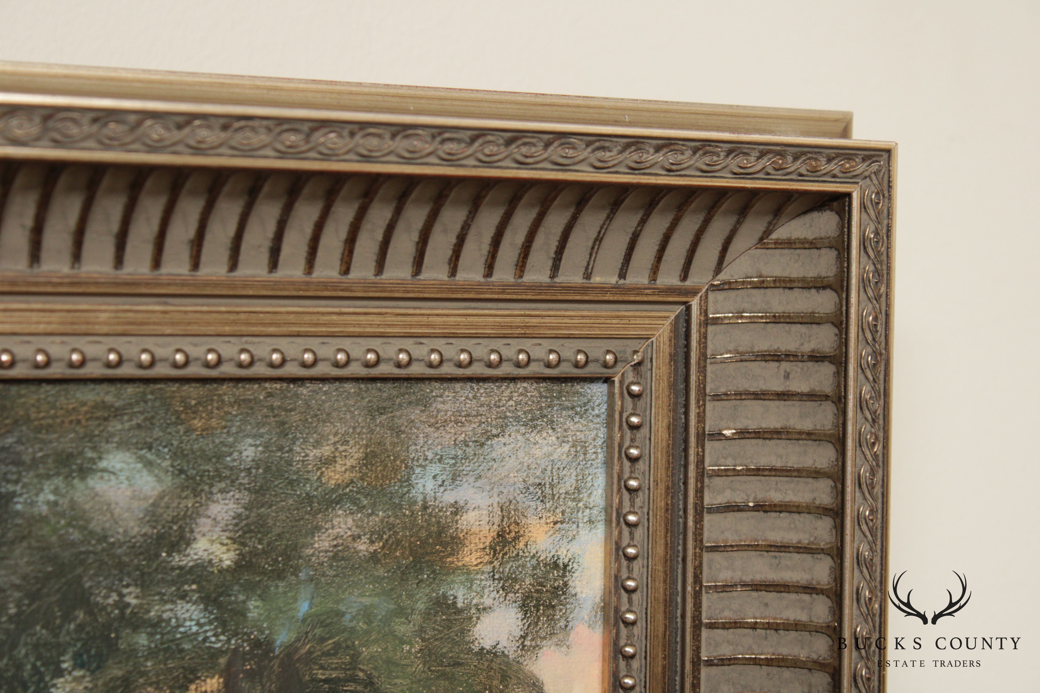 Dori Spector 'Farm House Landscape' Original Oil Painting