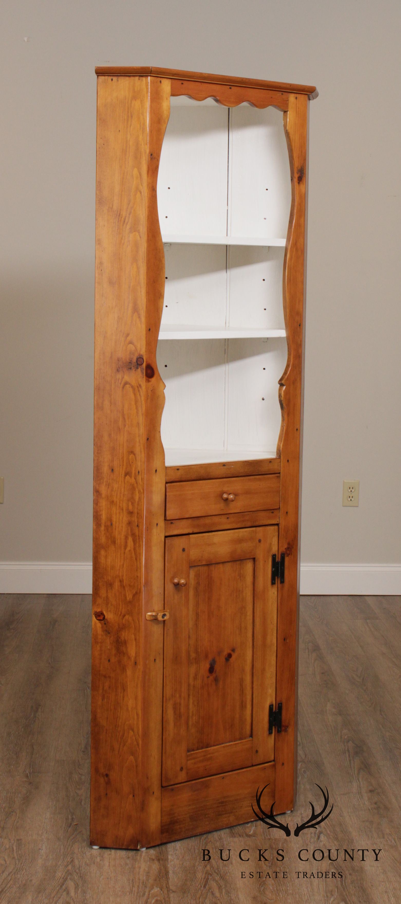 Stephen Von Hohen "The Bucks County Collection Country" Pine Corner Cabinet