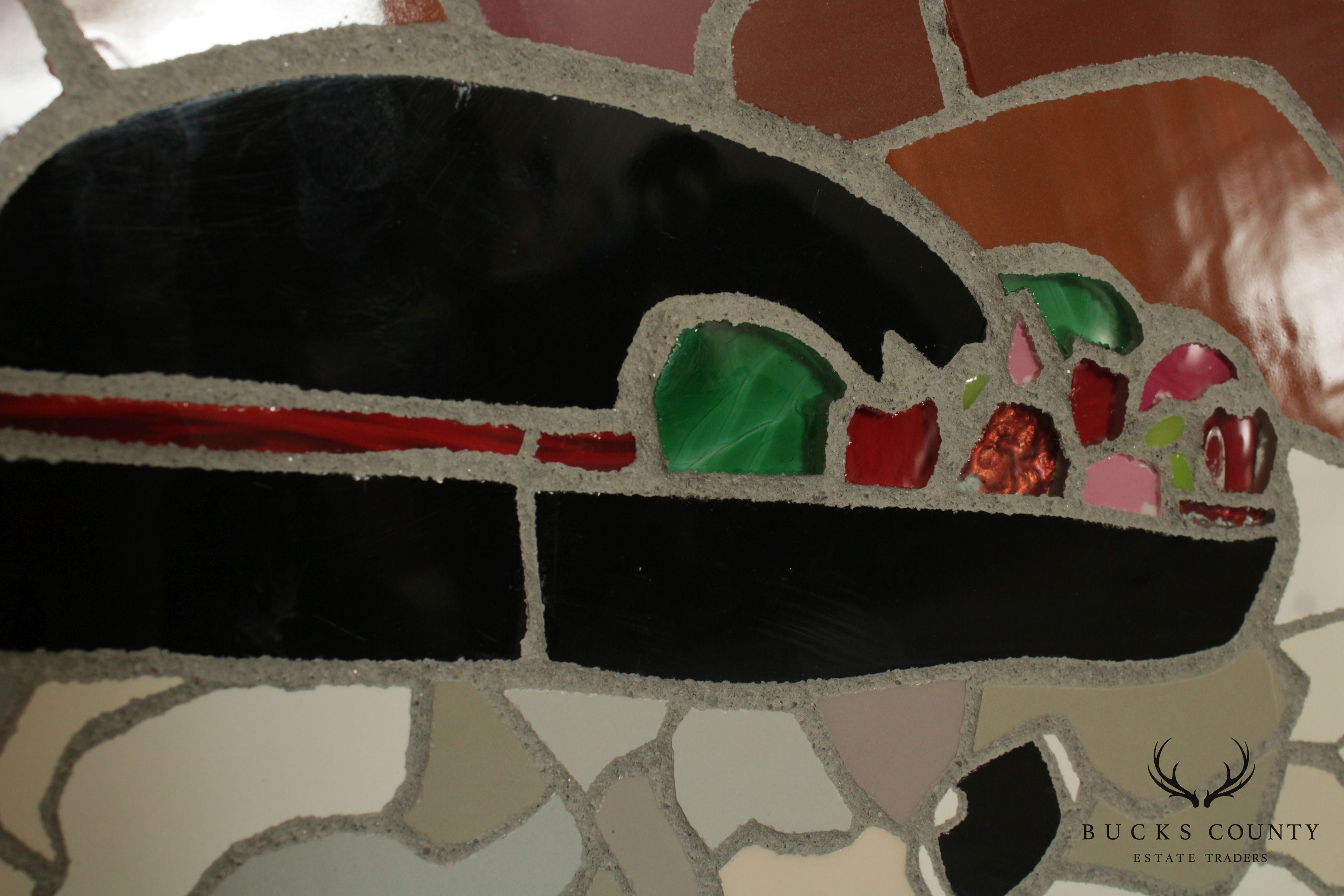 Jonathan Mandell Mosaic Wall Art, Dog with Hat