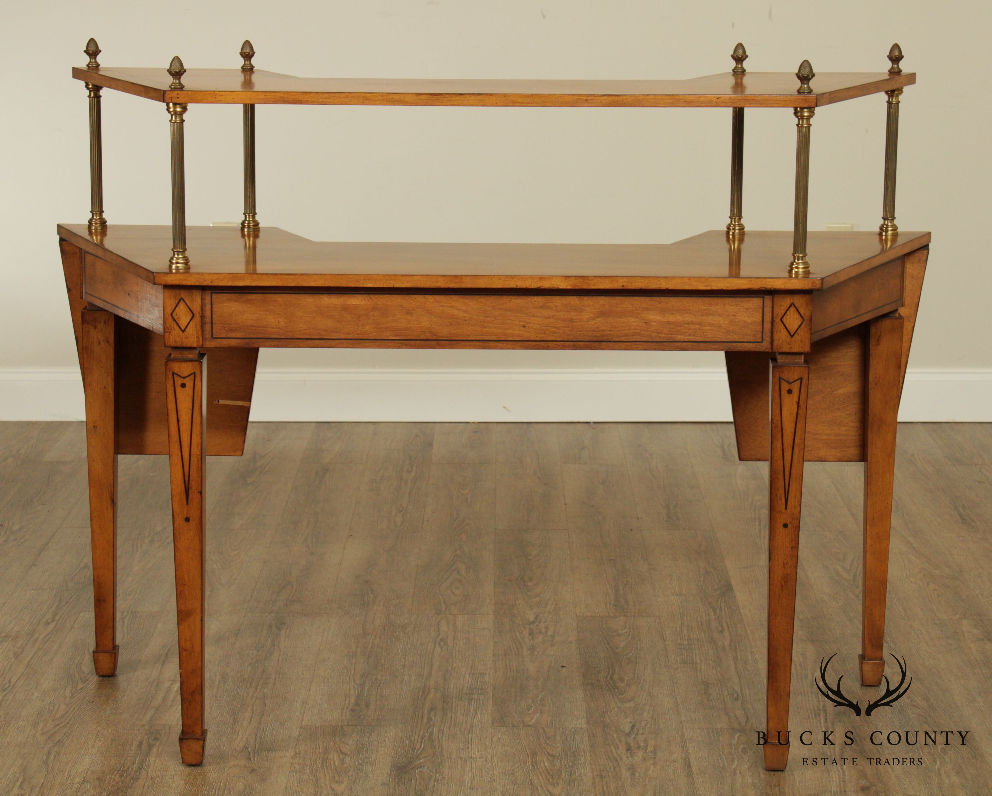 Mid Century Neo-Classical Style 2 Tier Custom Quality Server