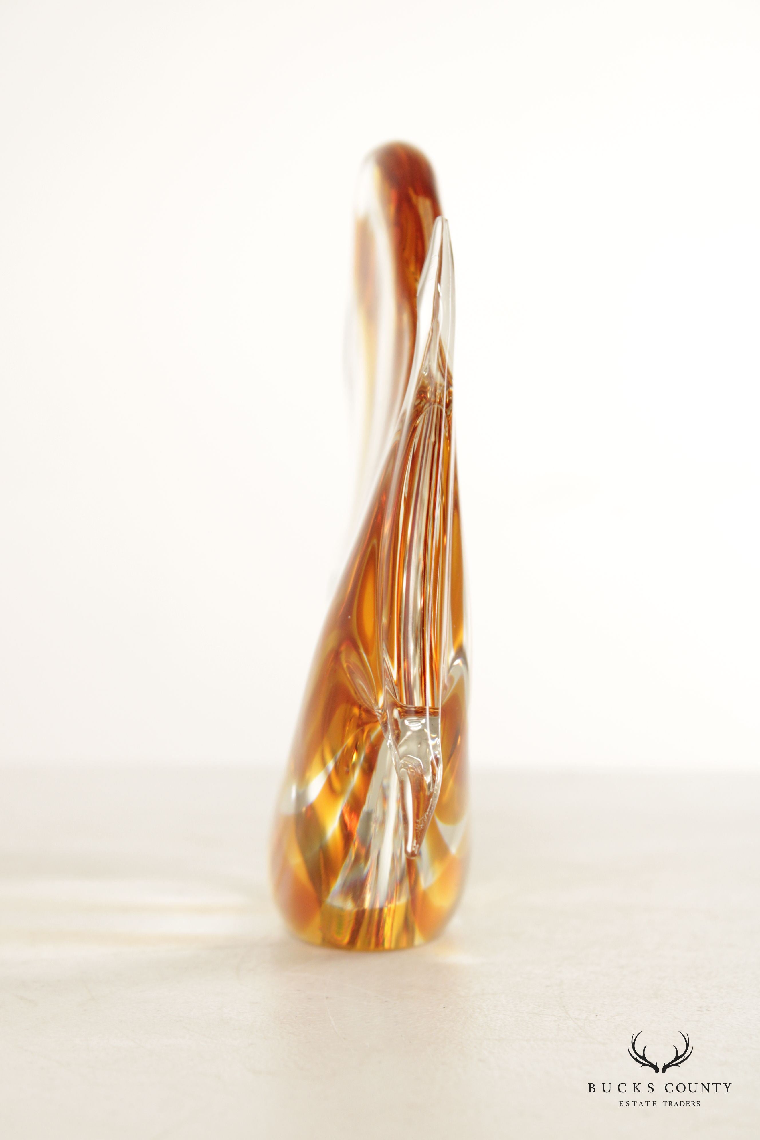Murano Style Glass Butterfly Fish