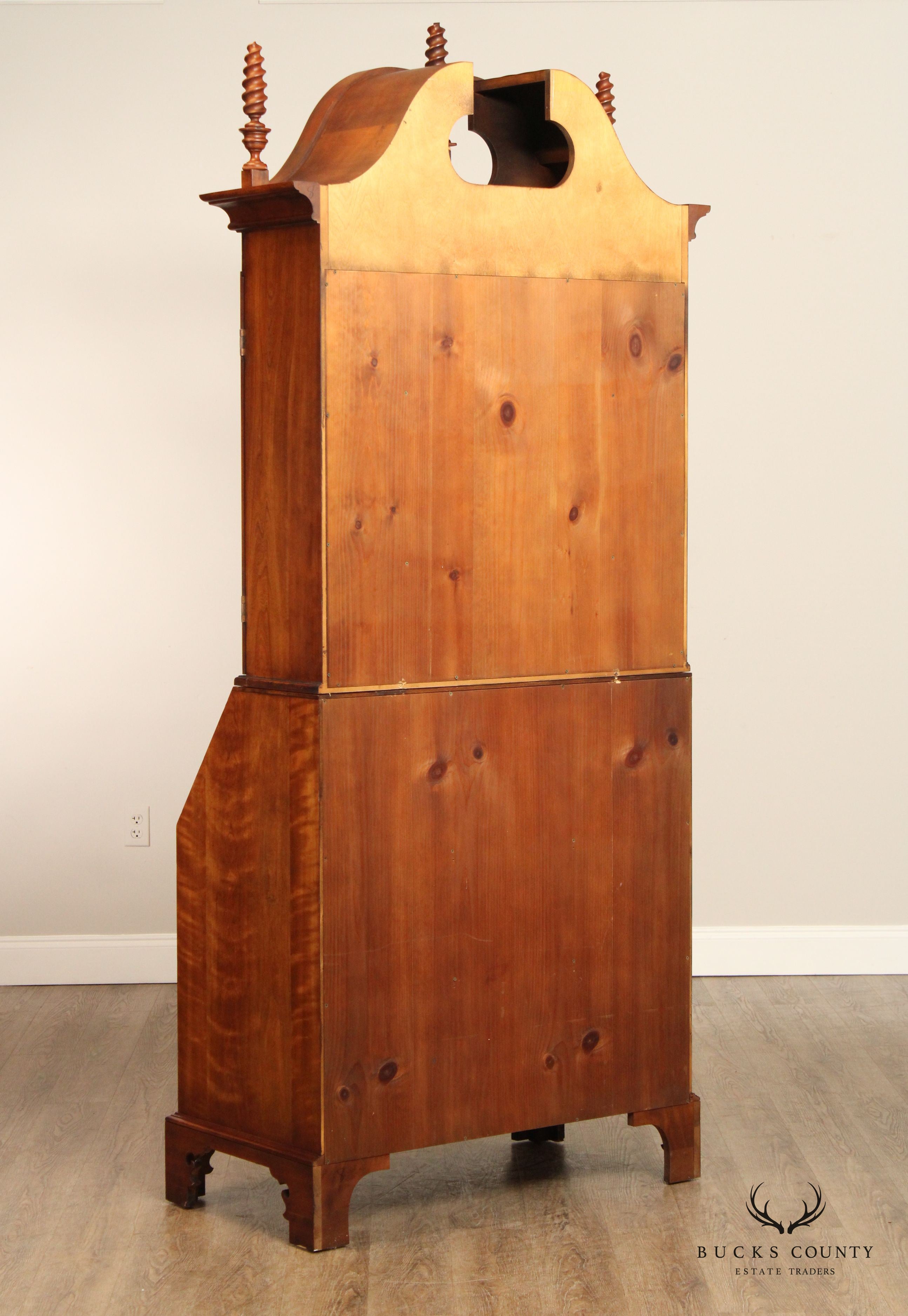 Wright Table Co. Chippendale Style Cherry Secretary Desk