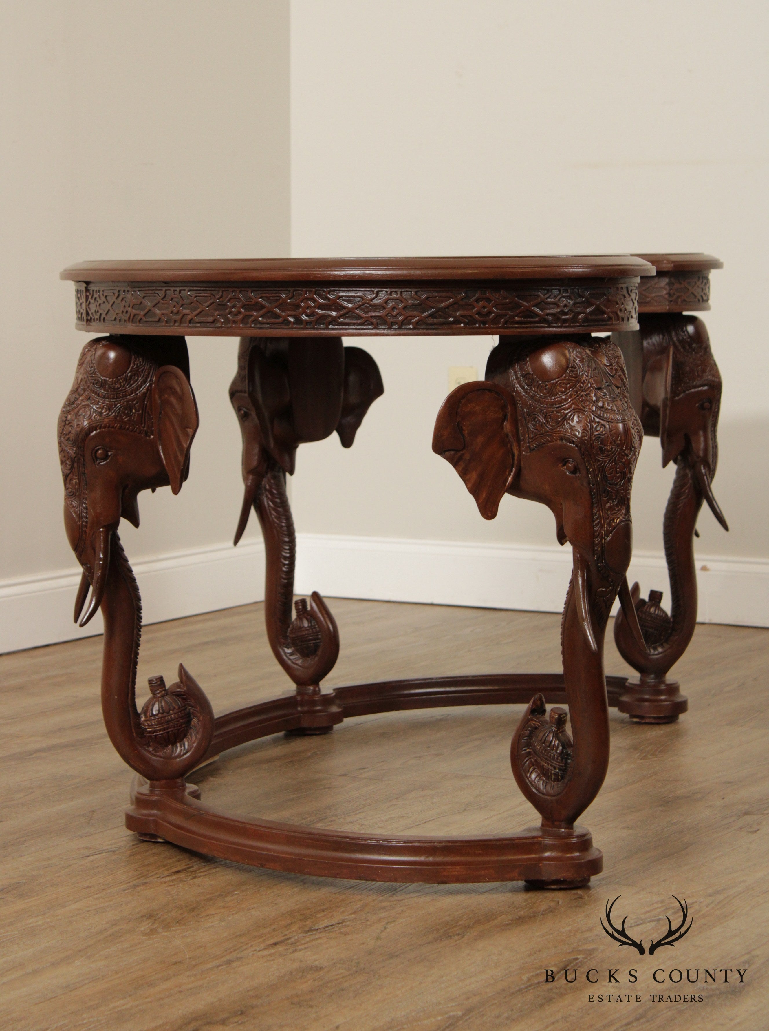 Gampel Stoll Hollywood Regency Style Elephant Desk