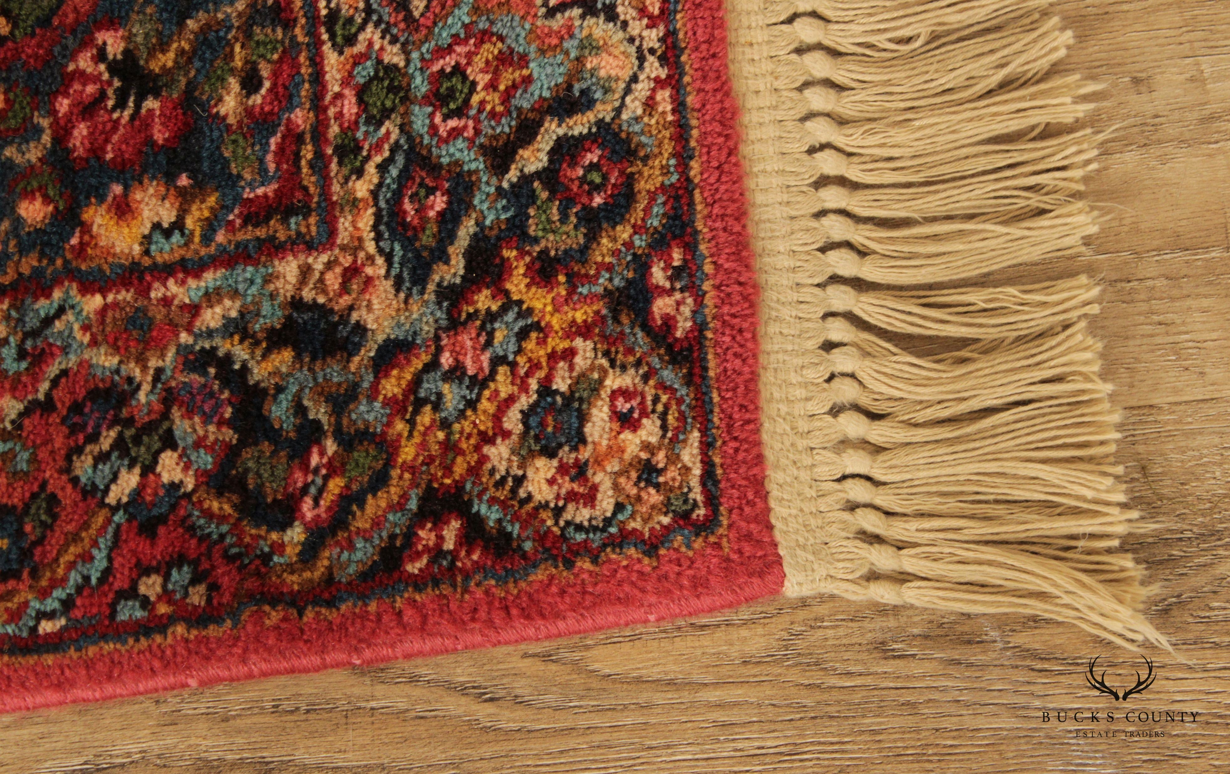 Karastan Vintage Multicolor Panel Kirman Wool Area Rug