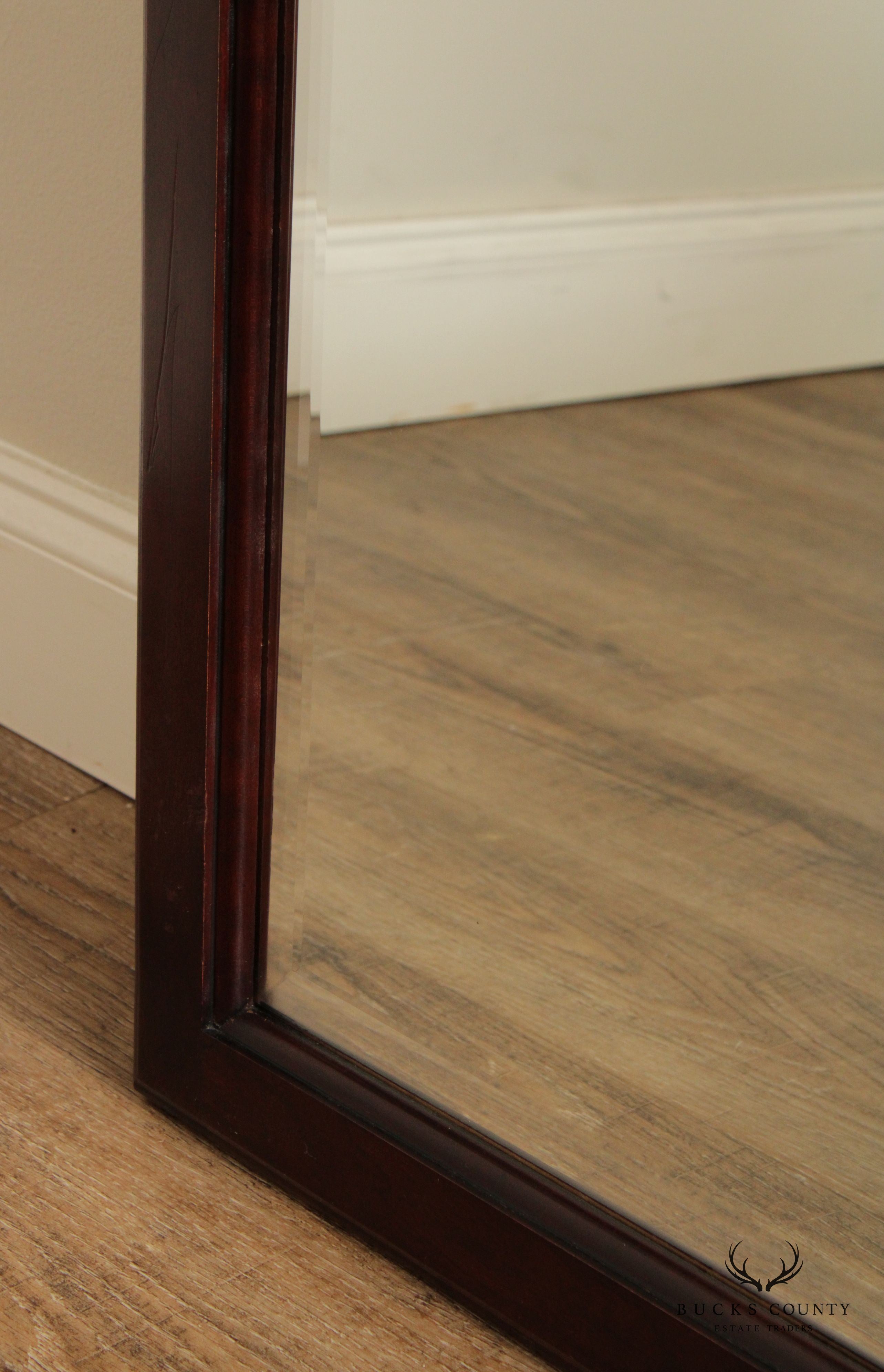 Chippendale Style Vintage Carved Cherry Wall Mirror