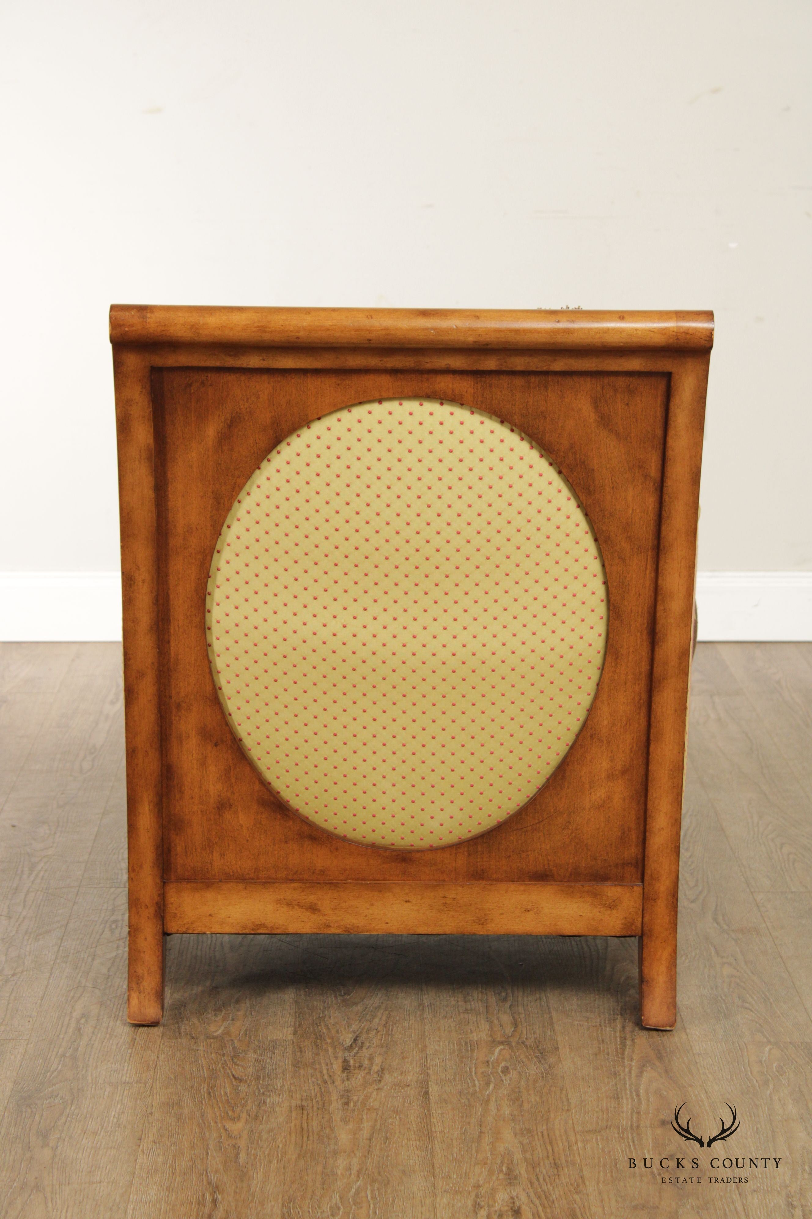 Wesley Hall Pair of Custom Upholstered Lounge Chairs