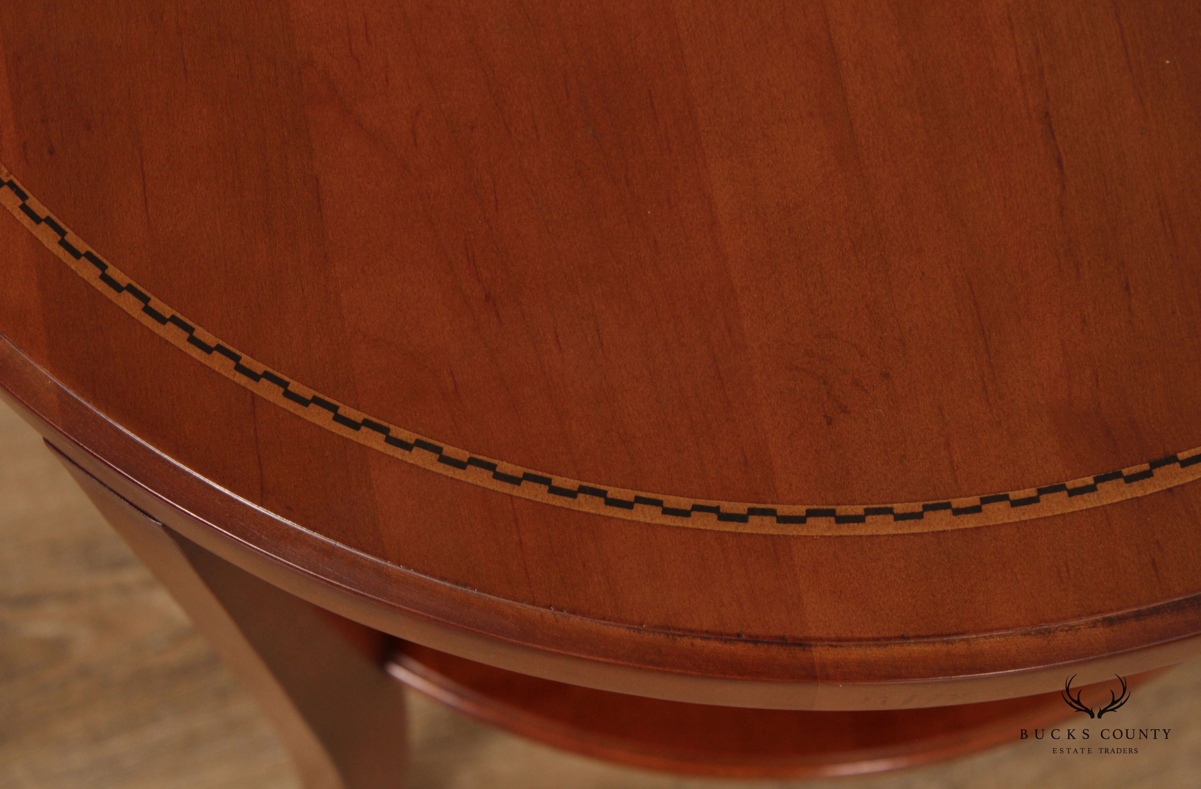 CTH Sherrill Occasional Regency Style Cherry Two-Tier Table (B)