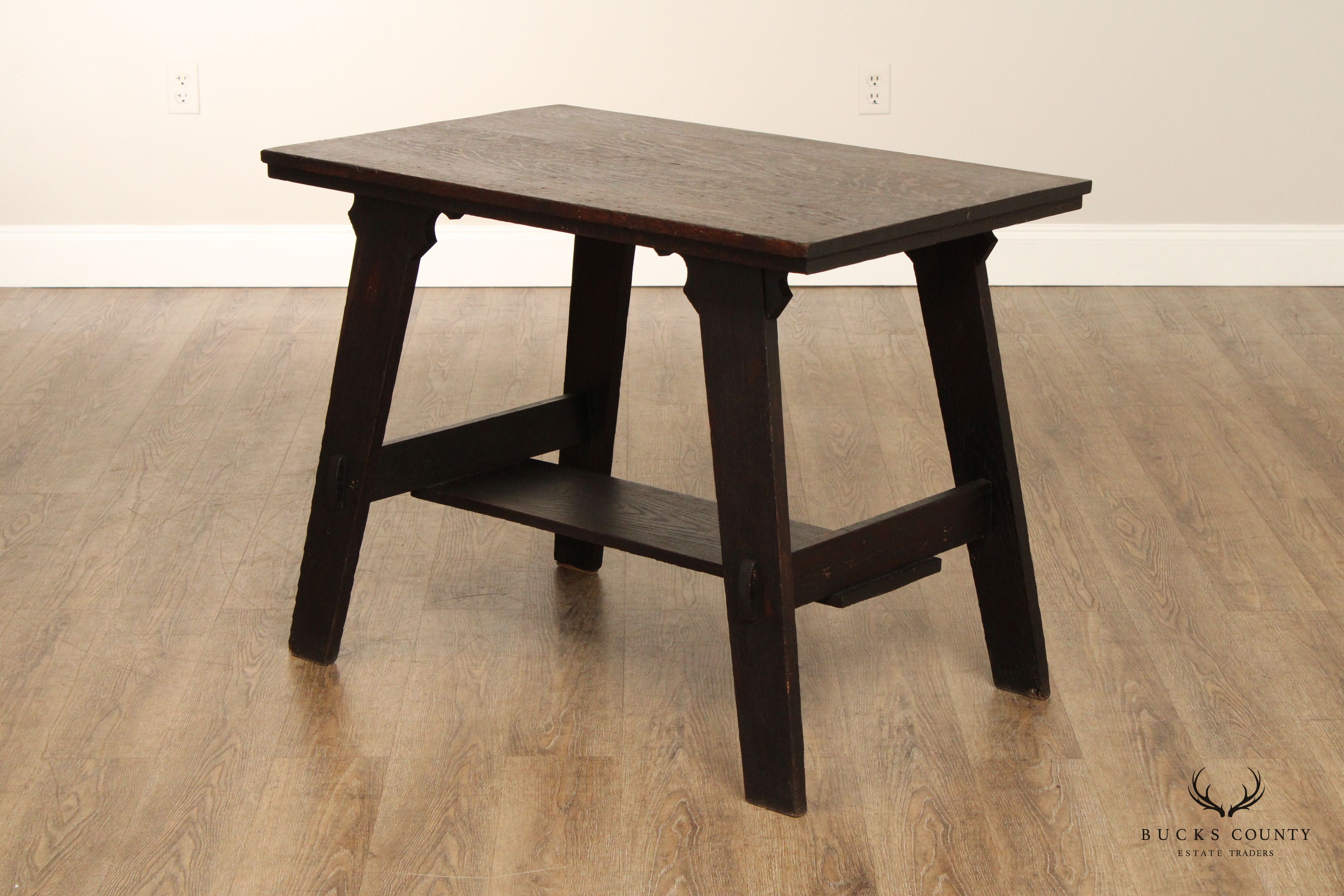 Lestershire Furniture Co. Mission Oak Library Table