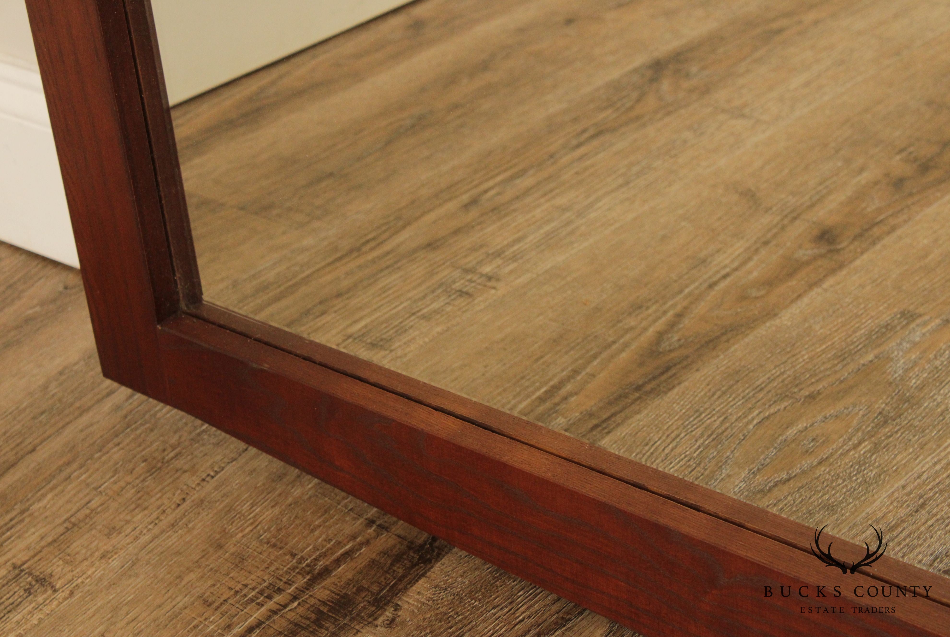 Durham Mission Style Oak Frame Wall Mirror