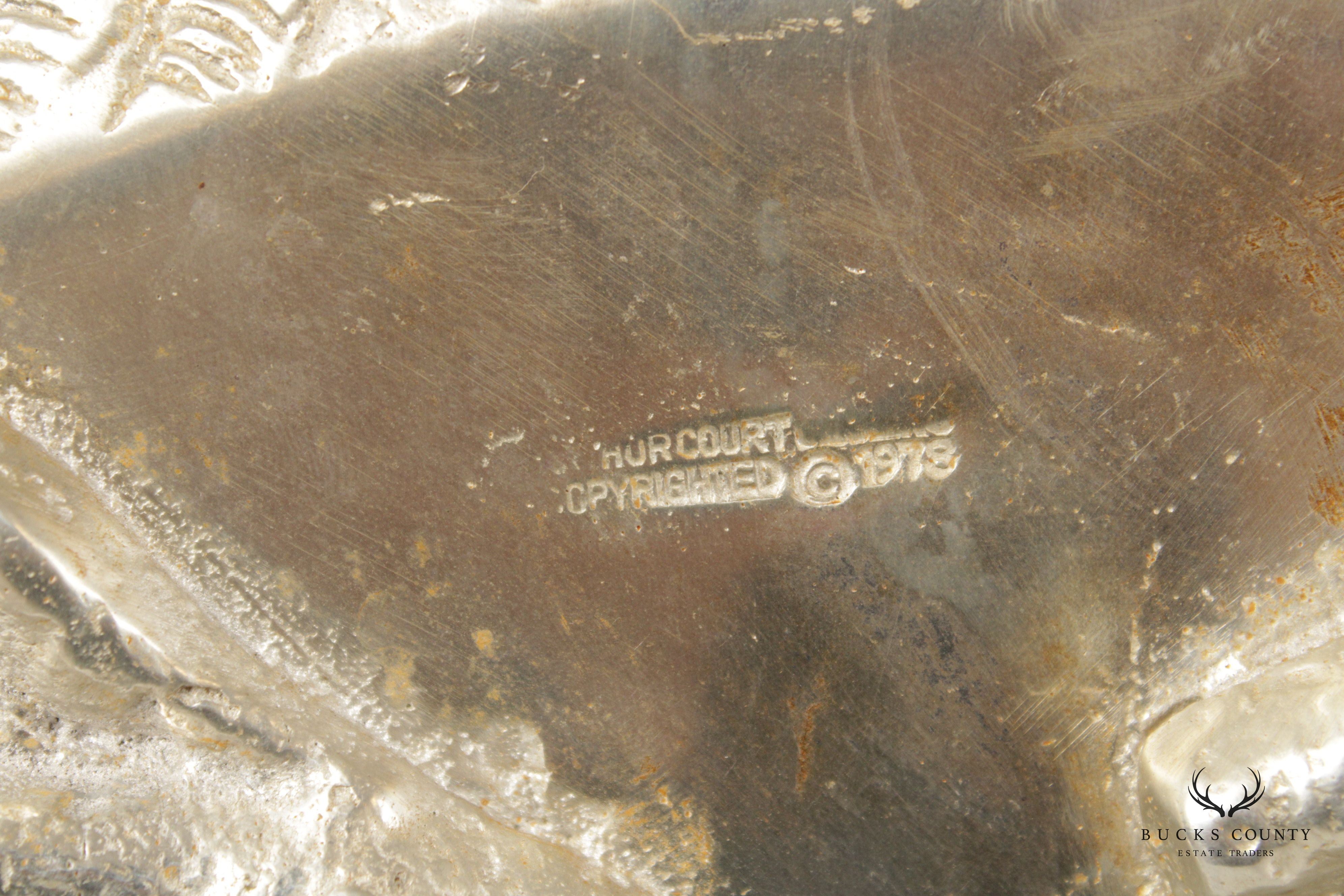 Arthur Court Polished Aluminum Duck Tureen and Ladle