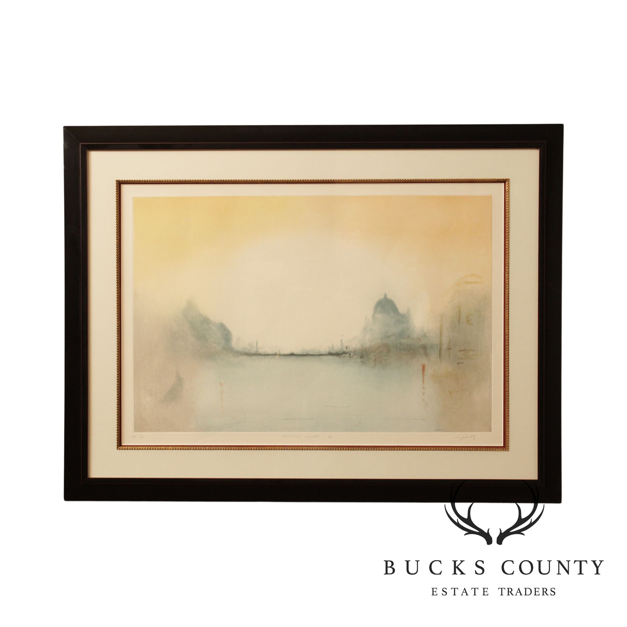 M. J. Wells, 'Morning Mist II' Artist Proof Aquatint