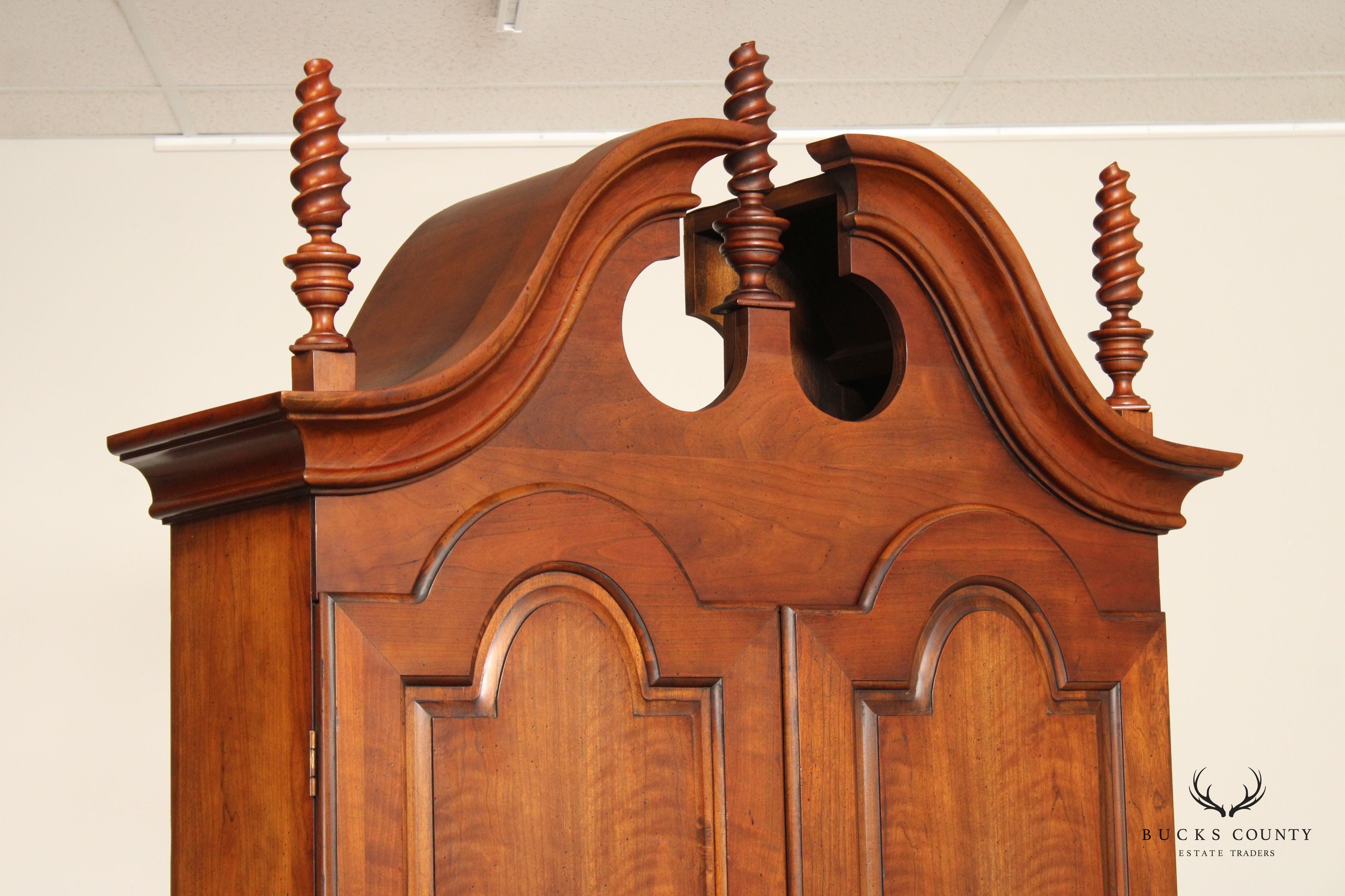 Wright Table Co. Chippendale Style Cherry Secretary Desk