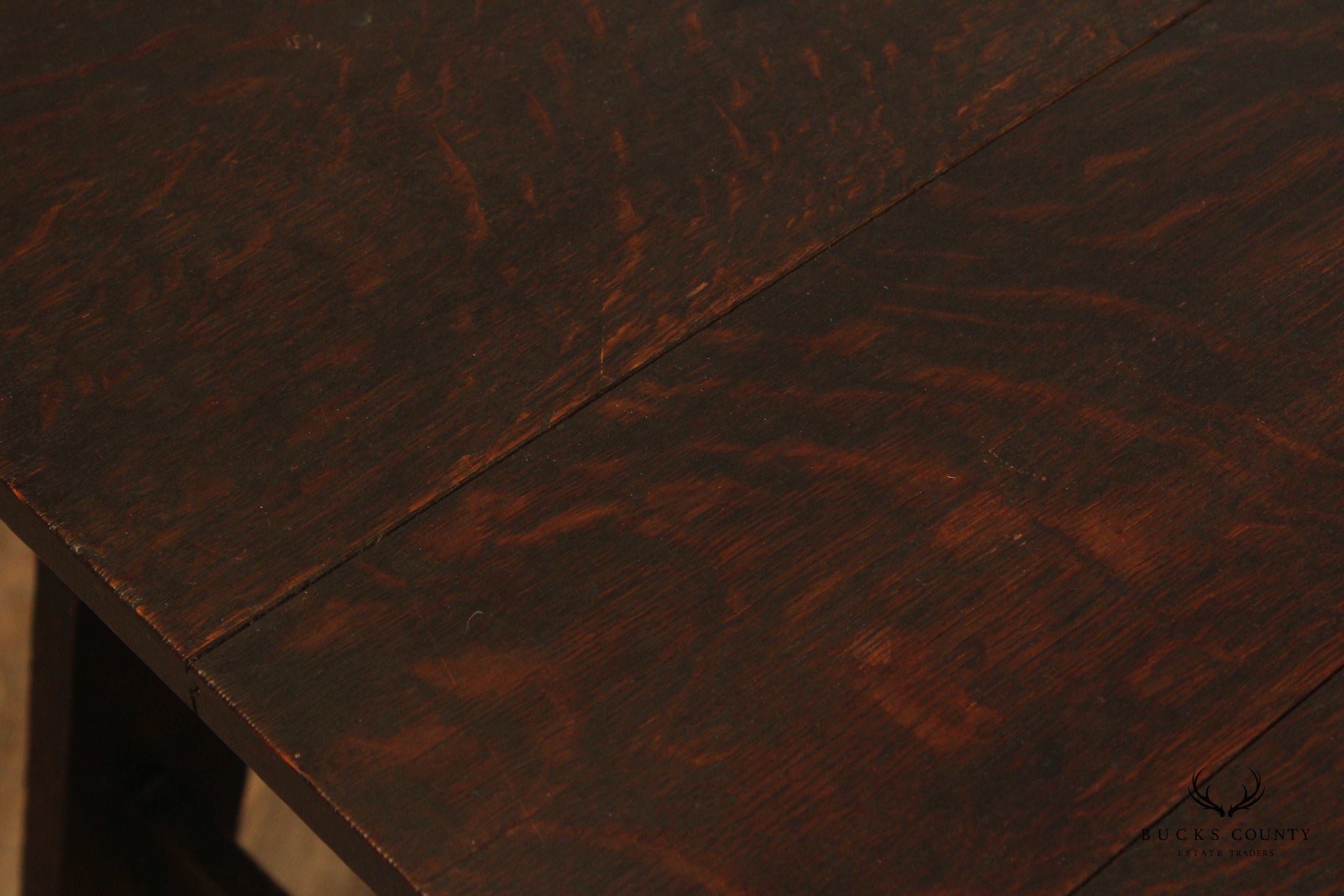 Lestershire Furniture Co. Mission Oak Library Table