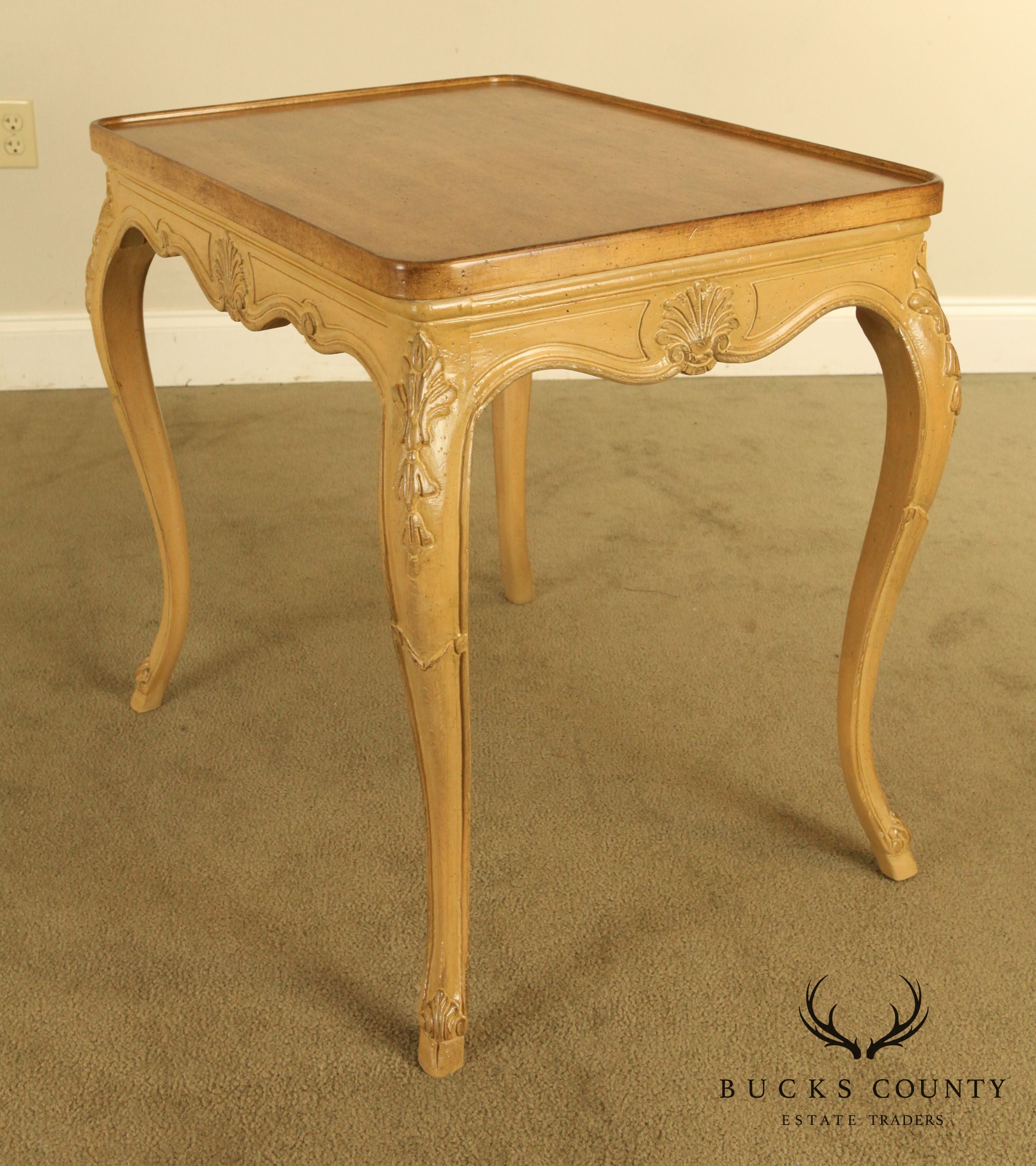 French Louis XV Style Custom Quality Vintage Side Table